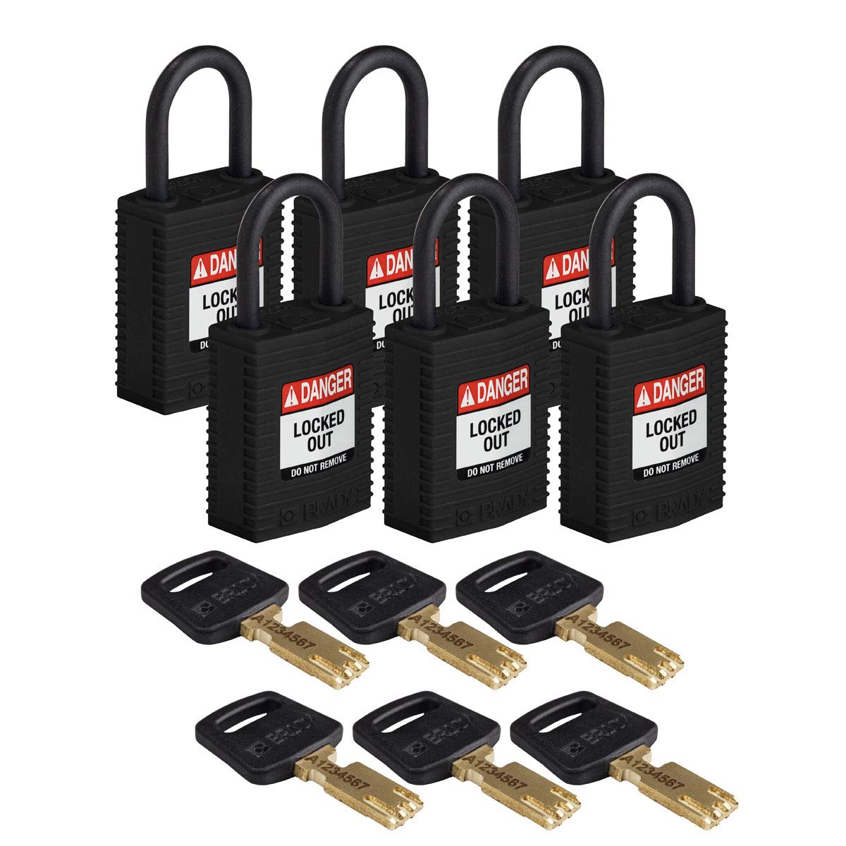 Brady SafeKey Lockout Padlock - 1.0