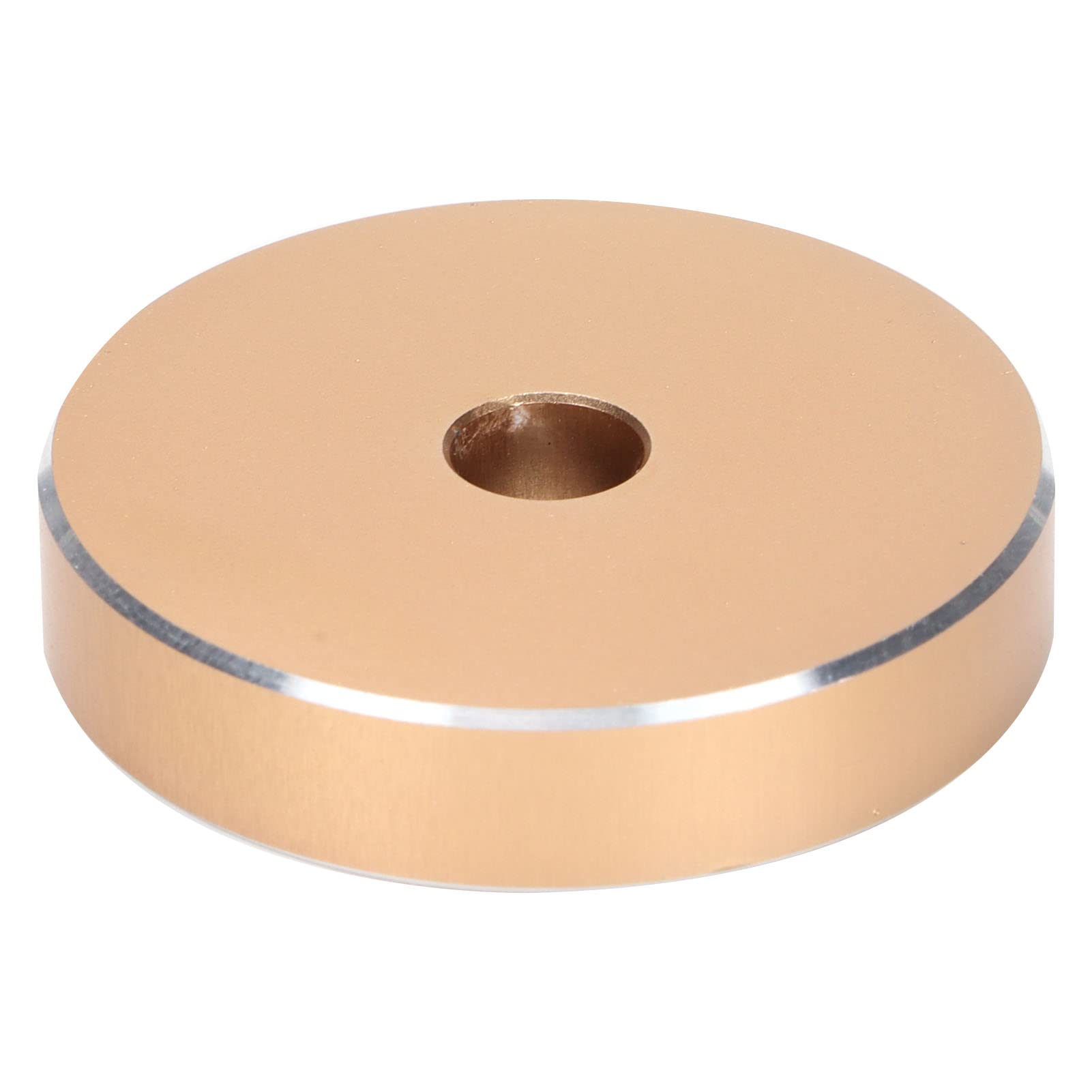 Premium Aluminum Record Turntable Adapter - Heavy Duty 45 RPM Big Hole Clamp for Vinyl Records | Stable Arm for DJing & Home Use | High Fidelity Sound | Universal Compatibility (Gold) | Perfect for Professional DJs & Audiophiles