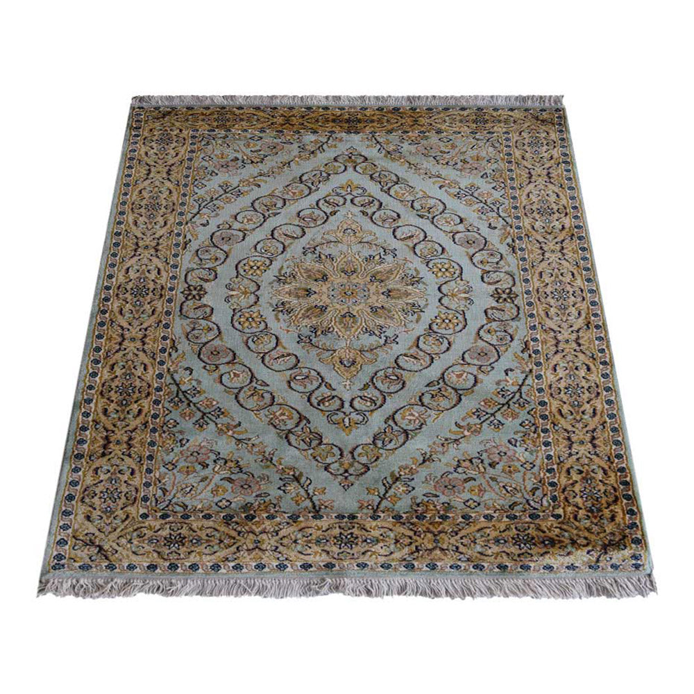Handmade Crimson Red Wool Area Rug - Traditional Hand Knotted Design for Living Room, Bedroom & Home Decor