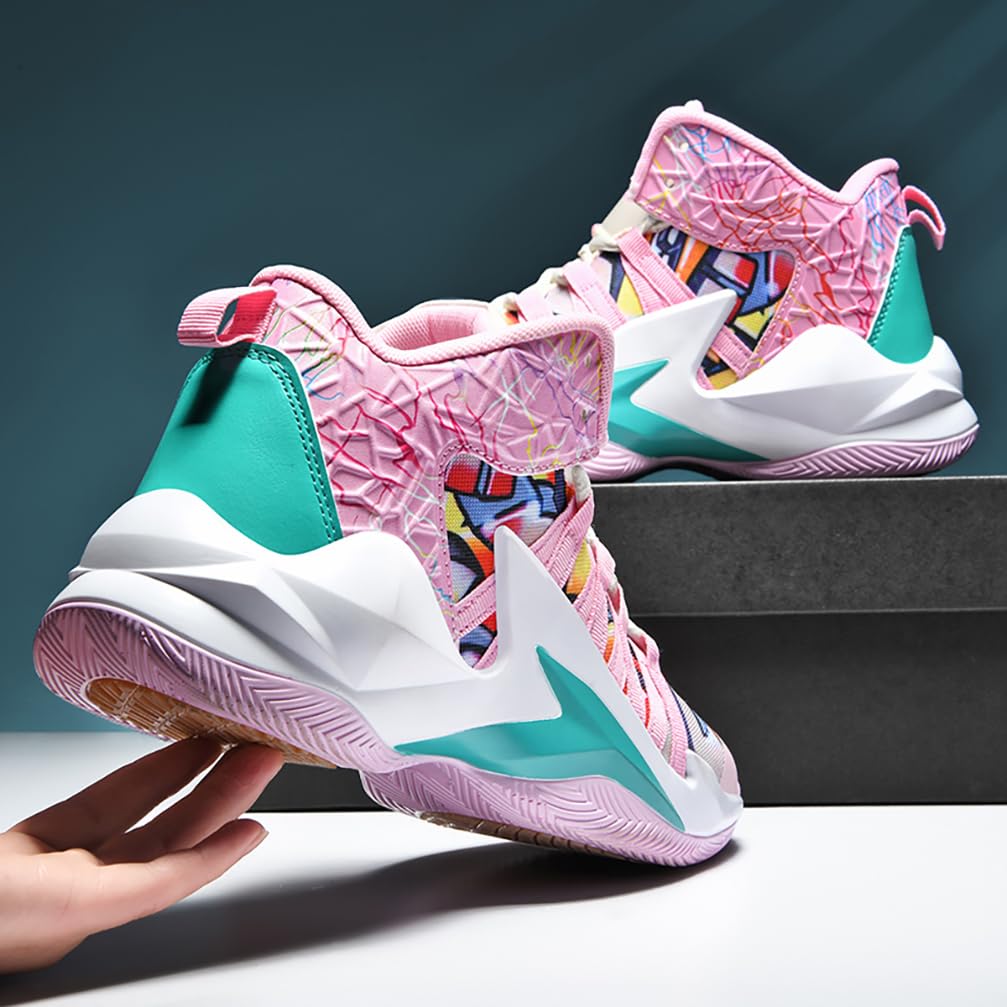**Men's & Women's High-Top Basketball Shoes – Ultra-Light, Anti-Slip, Breathable Sneakers for Indoor & Outdoor Sports**