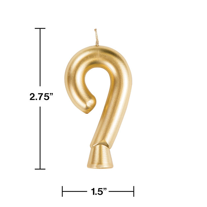 12-Pack Bulk Gold Number 9 Candles for Birthday Cakes, Anniversaries & Special Celebrations - Premium Decorative Candles for Parties & Events
