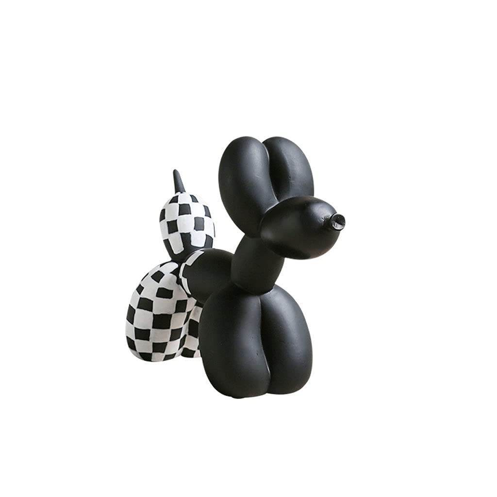 Modern Balloon Dog Desktop Decor - White Animal Figurine, Luxury Craft Statue for Home & Office Decoration | Perfect for Living Room, Bedroom, or Workspace Aesthetics