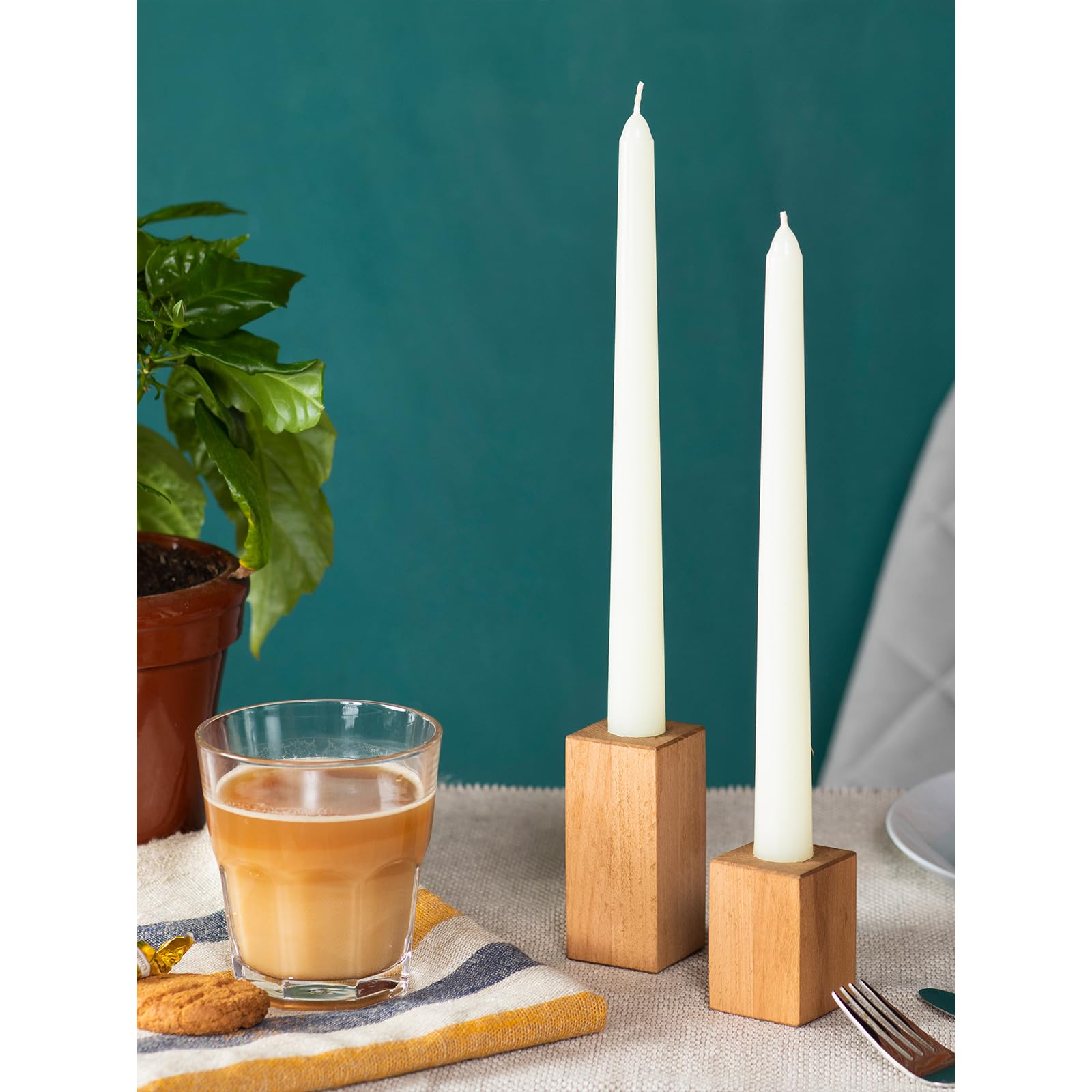 Ivory Taper Candles 10