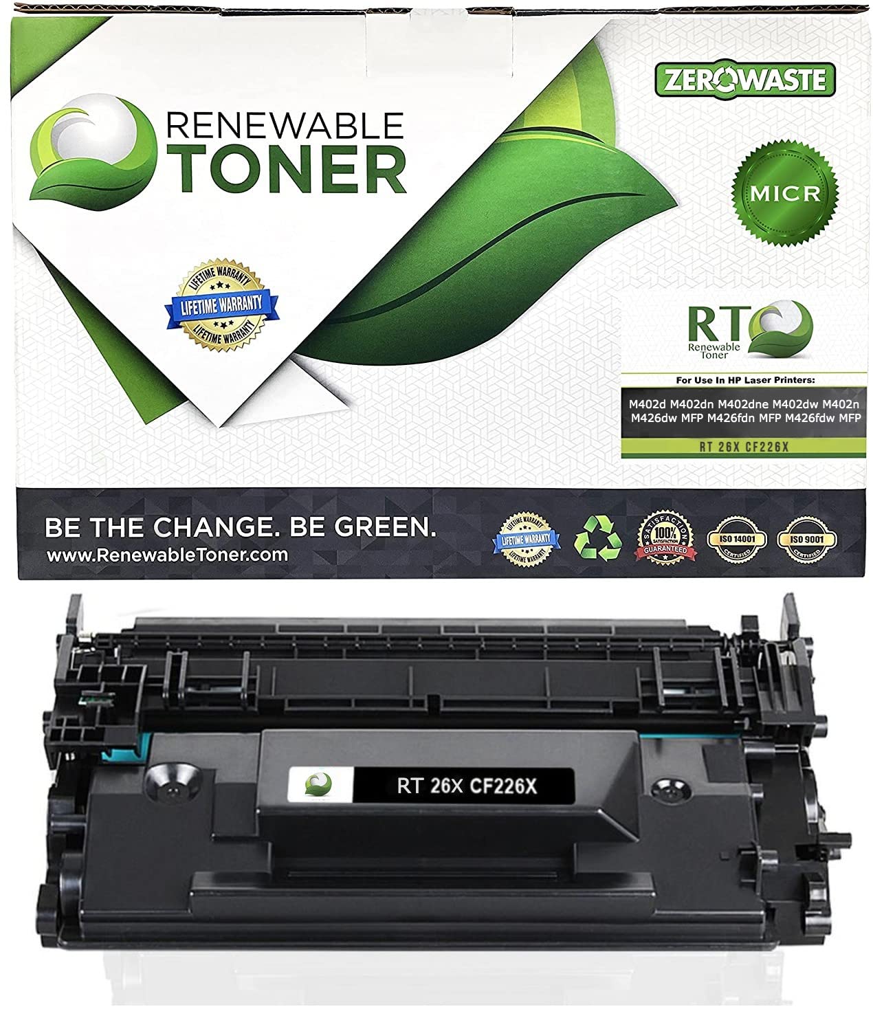 HP 26X 26A CF226X CF226A Toner Cartridge Replacement - Compatible with HP LaserJet M402 M426 Series (M402dn, M402n, M402dw, M426fdw, M426fdn, M426dw) | High Yield MICR Check Printing Toner for Business & Office Use
