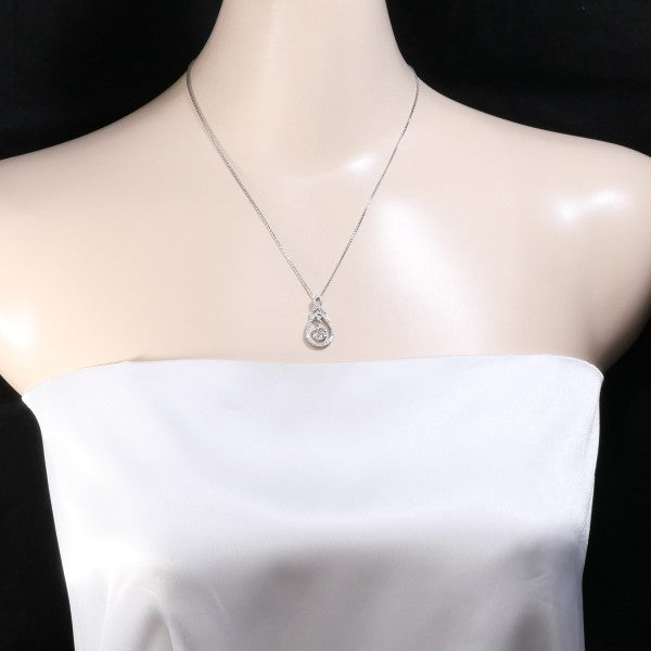 18K White Gold Diamond Necklace for Women - Elegant Dainty Pendant Jewelry Gift for Anniversary, Valentine's Day & Special Occasions