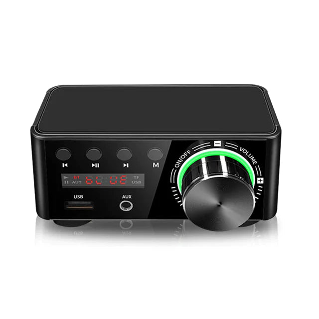 High Power Digital Audio Amplifier - Portable Bluetooth Stereo Receiver for Home Theater, Car, and Outdoor Parties | Perfect for DJs, Musicians, and Audiophiles