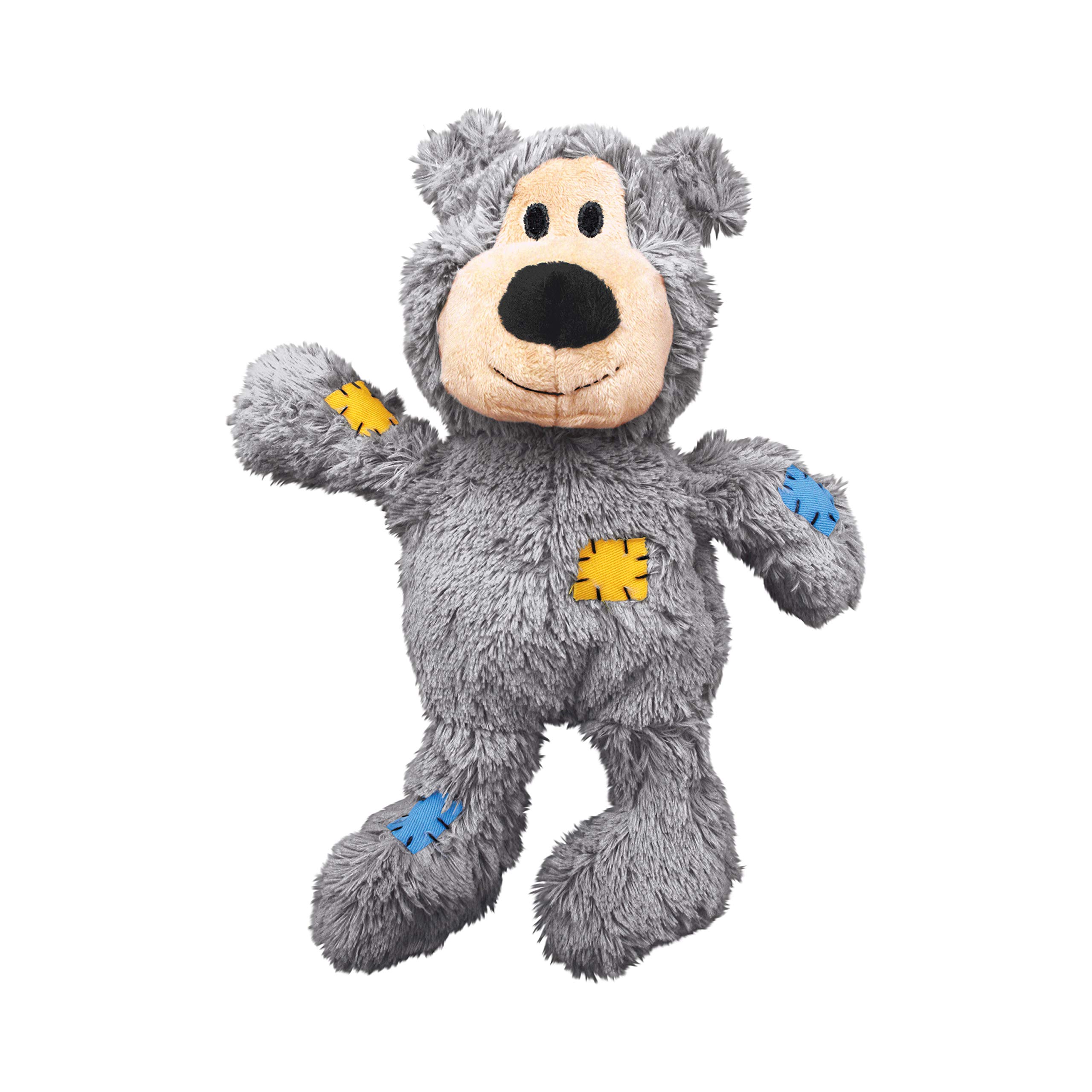 KONG Wild Knots Bear Dog Toy - X-Small Chew Toy for Small Dogs, Durable & Interactive Pet Toy for Puppies - Perfect for Indoor Play, Teething Relief, and Training Rewards