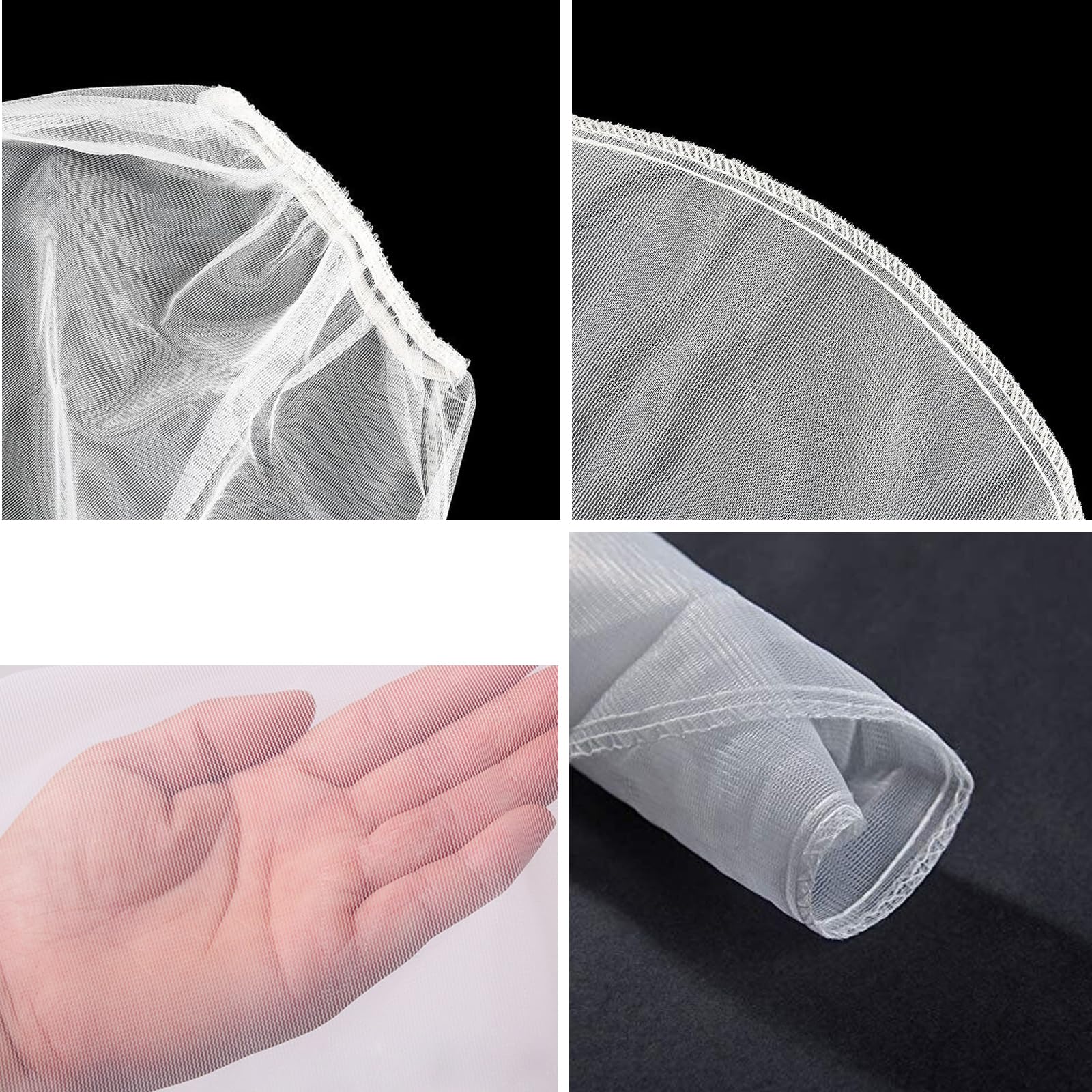 20Pcs 5 Gallon Paint Strainer Bags - White Fine Mesh Filters with Elastic Opening for Hydroponics, Painting, Gardening | Perfect for DIY Projects, Home Renovation & Professional Use