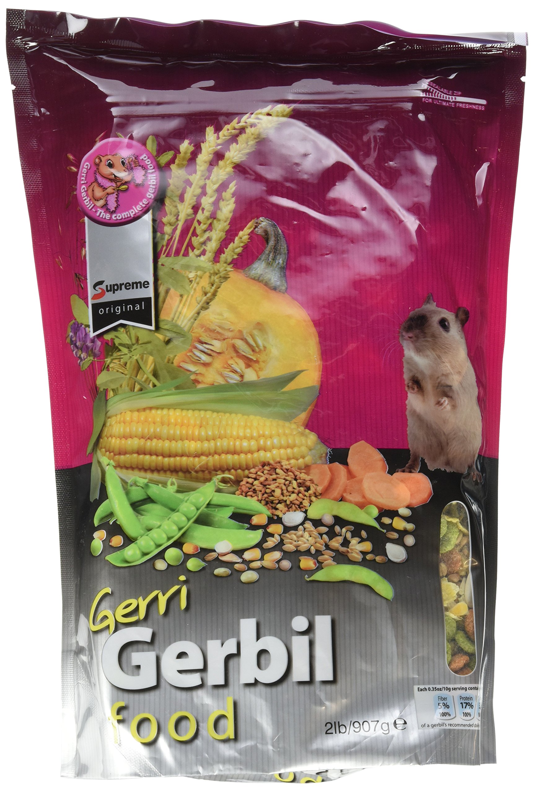 Premium Supreme Gerri Gerbil Food - High-Quality Nutrition for Healthy & Happy Gerbils - Ideal for Daily Feeding & Small Pet Care