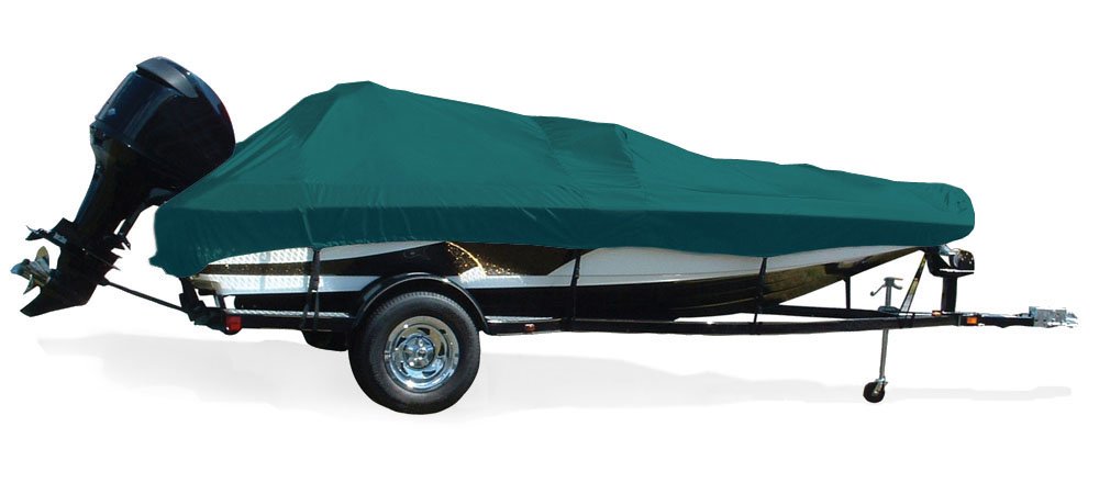 Taylor Made Products Trailerite Fish & Ski Boat Cover for Outboard Motors - Durable Waterproof Protection for Fishing & Water Sports Boats