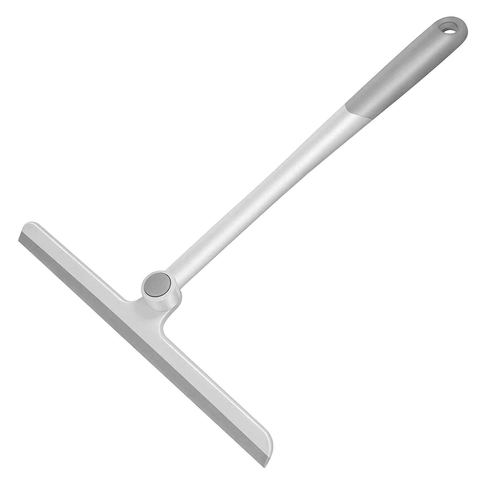 Premium Gray Glass Squeegee - 1 Pack Heavy Duty Window Cleaner, Mirror Wiper & Shower Blade for Car, Bathroom & Home - Silicone Spatula Scraper for Streak-Free Cleaning on Glass, Tiles & Windows (Perfect for Cars, Bathrooms & Home Maintenance)