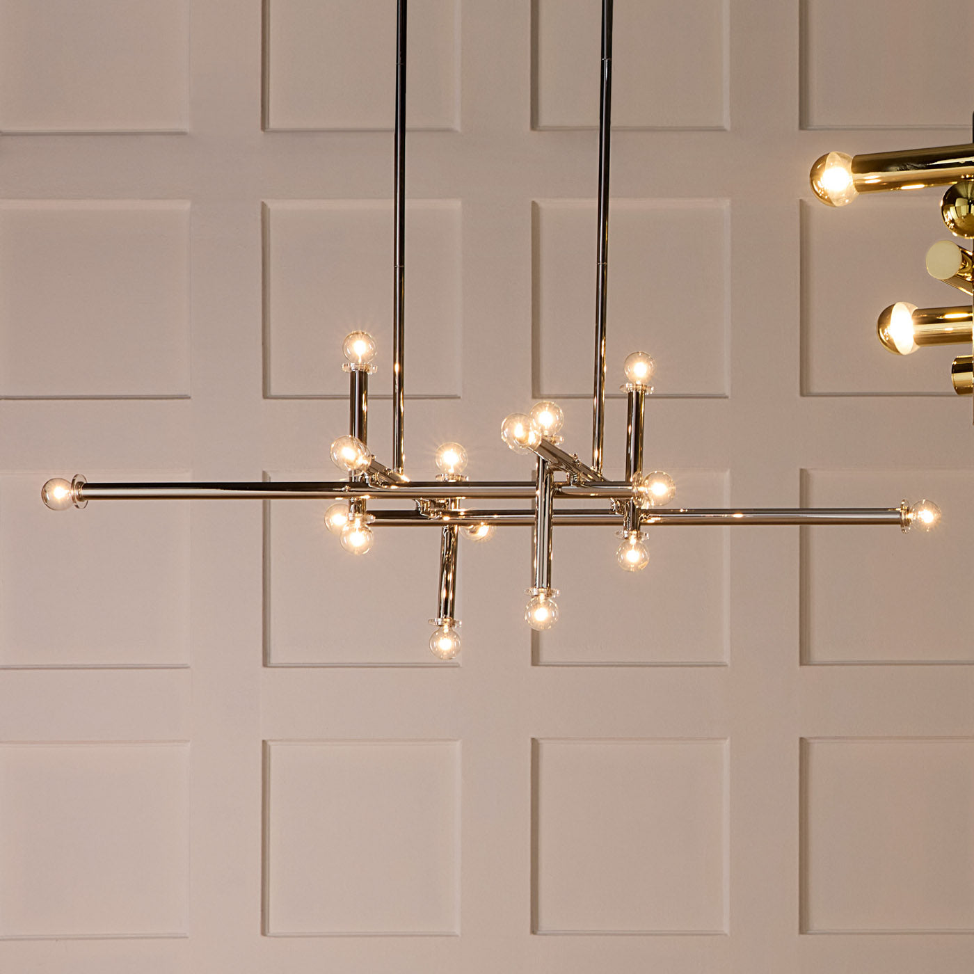 Milano Linear Chandelier - Modern 6-Light LED Pendant Lighting Fixture for Dining Room, Kitchen Island & Living Room Decor