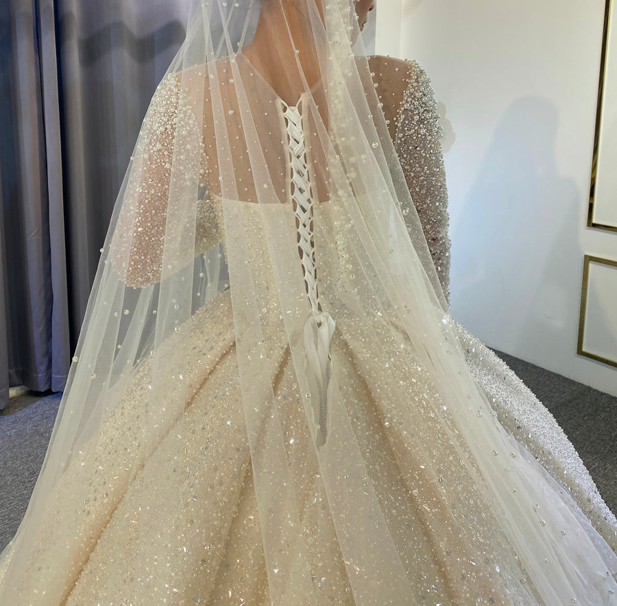 Amanda Novias 2022 Real Work Obe de Mariee Bridal Wedding Dresses – Elegant Lace Gowns for Church Ceremonies & Romantic Beach Weddings