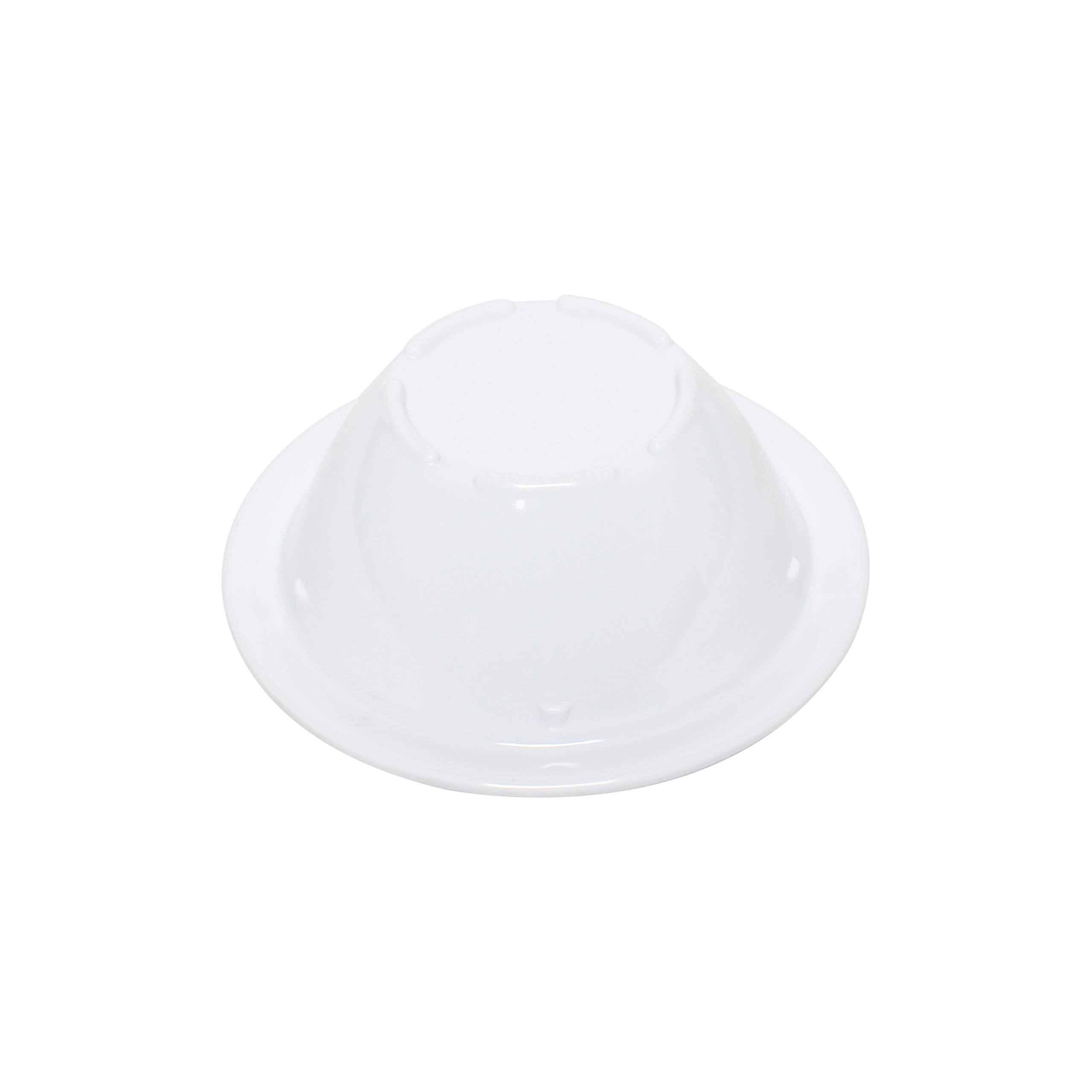 Premium White Melamine Fruit Bowls - Set of 12 (4.75 Inch, 5 oz) - Durable & Lightweight Dinnerware for Outdoor Picnics, Camping, and Everyday Use