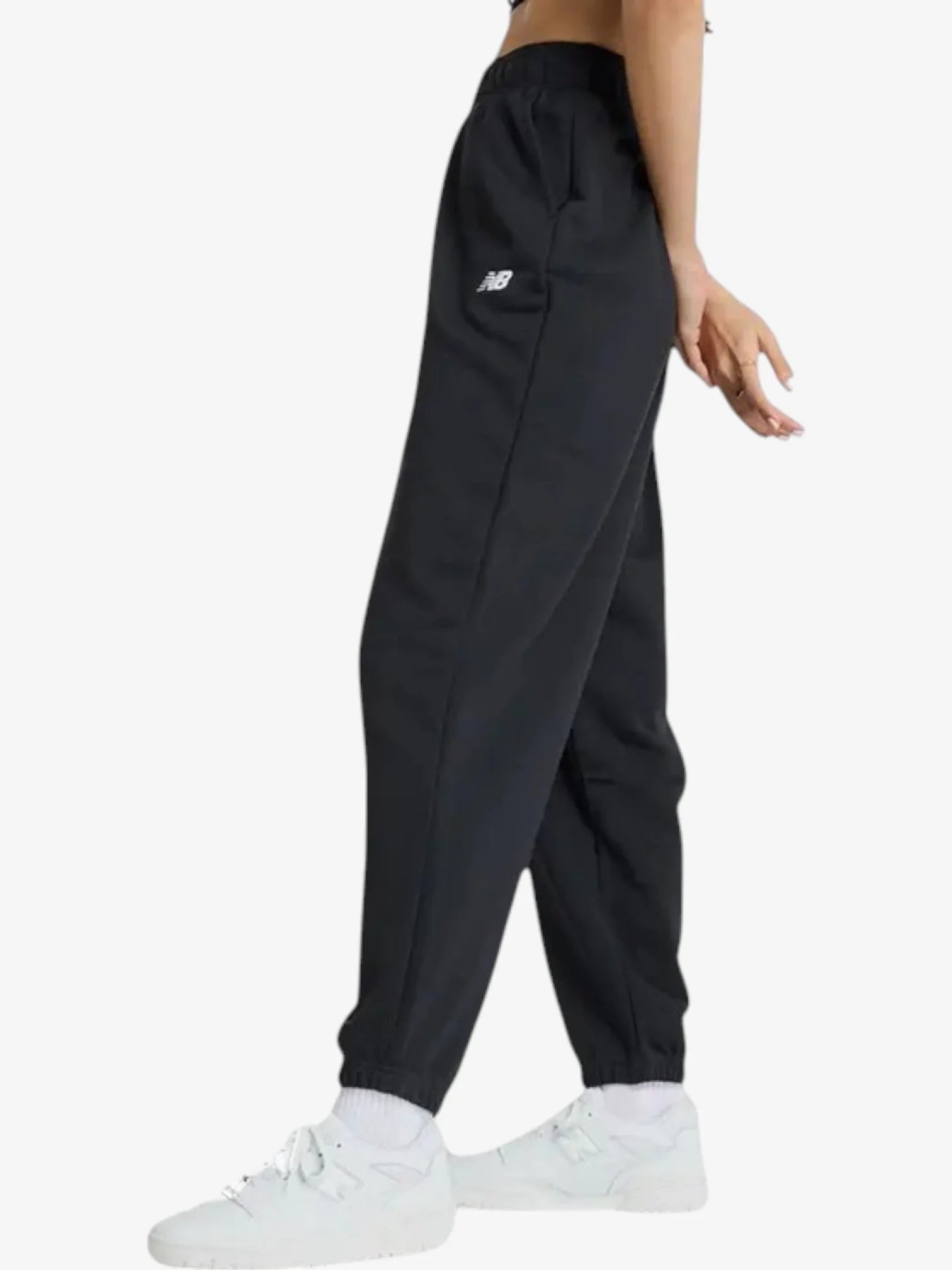 New Balance Women's Sport Essentials Jogger Pants - Black | Comfortable & Stylish Casual Wear for Running, Gym & Everyday Use