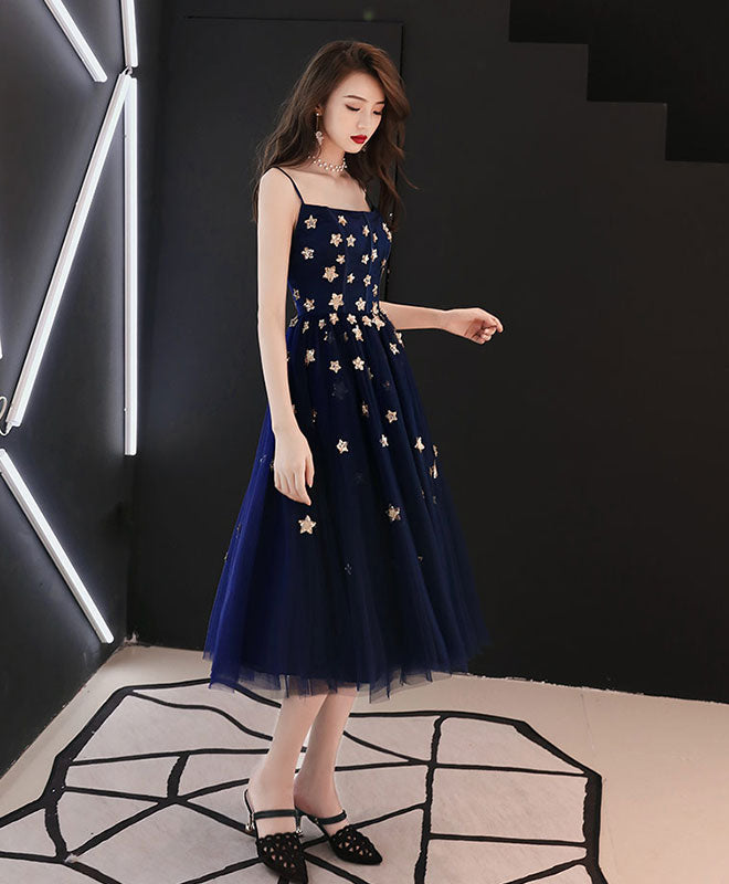 Elegant Blue Tulle Short Prom Dress for Homecoming - Perfect for Parties, Dances & Special Occasions