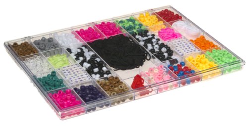 Colorful Beaded Keychains with Storage Box - Perfect for DIY Crafts, Gifts, and Organizing Small Accessories
