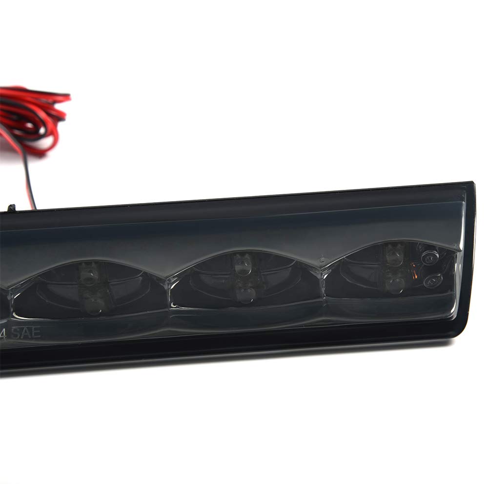 CHEDA 3D LED Brake Lights - Red & Smoky Lens Clear Housing LED Bar Tail Cargo Lamp (AT-LED-36R) | Perfect for Trucks, Trailers & Off-Road Vehicles