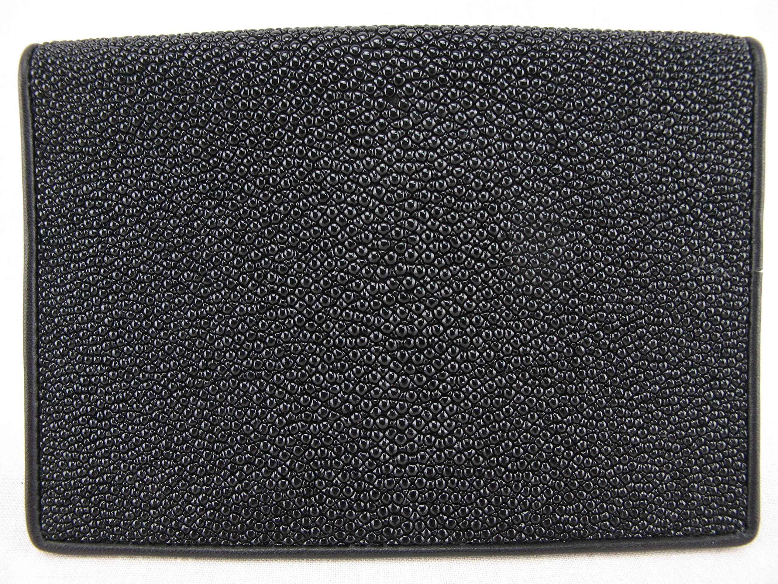 Genuine Stingray Skin Leather Passport Holder Wallet - Premium Travel Accessory for Men & Women - Perfect for Business Trips and Vacations