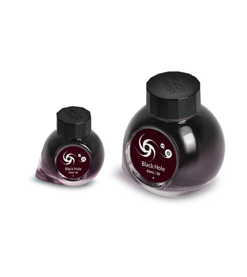 Colorverse Black Hole Fountain Pen Ink Set - 65ml + 15ml Bottles for Calligraphy, Journaling & Artistic Writing | Premium Ink for Pens, Dip Pens & Art Projects