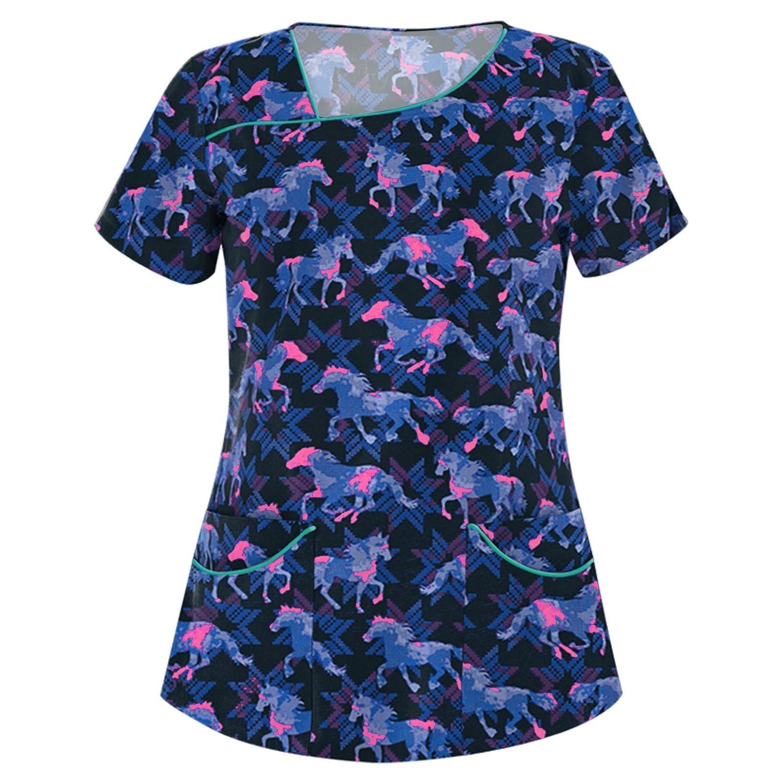 **Plus Size Women's Scrubs - Classic & Comfortable Loose Fit Scrub Tops for Nurses, Medical Professionals & Healthcare Workers**