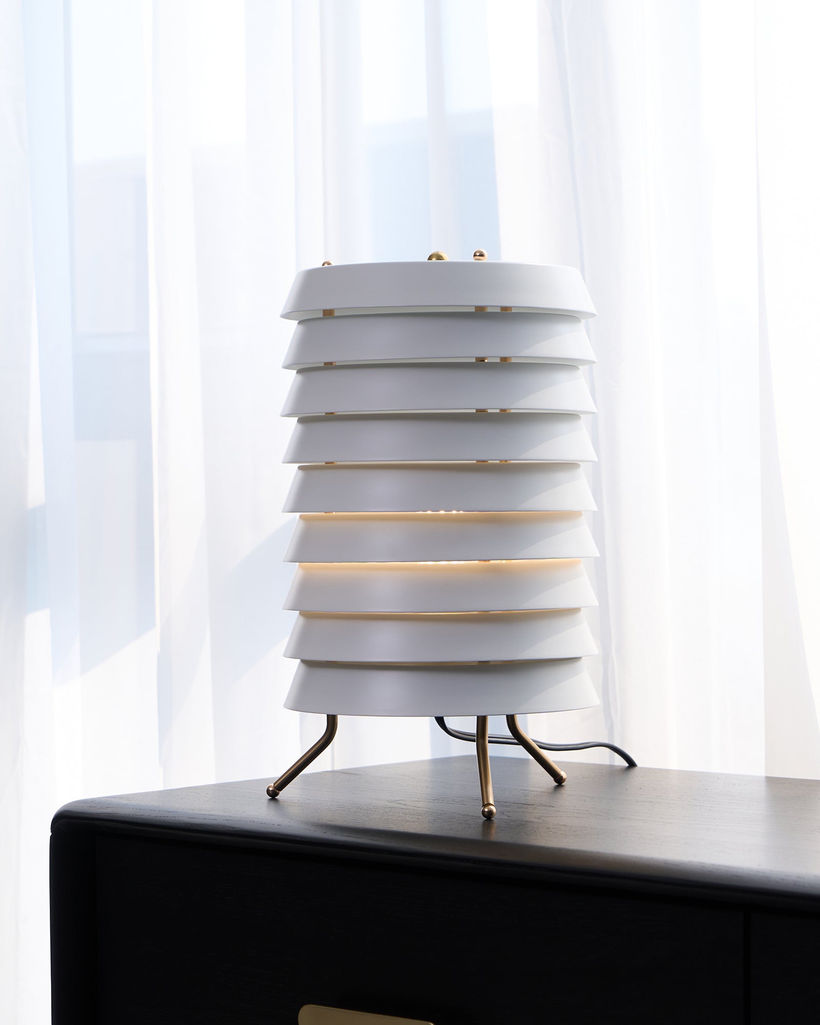 Baltic Tower Table Lamp - Modern LED Desk Light for Home Office, Bedroom & Living Room - Perfect for Reading, Working & Relaxing