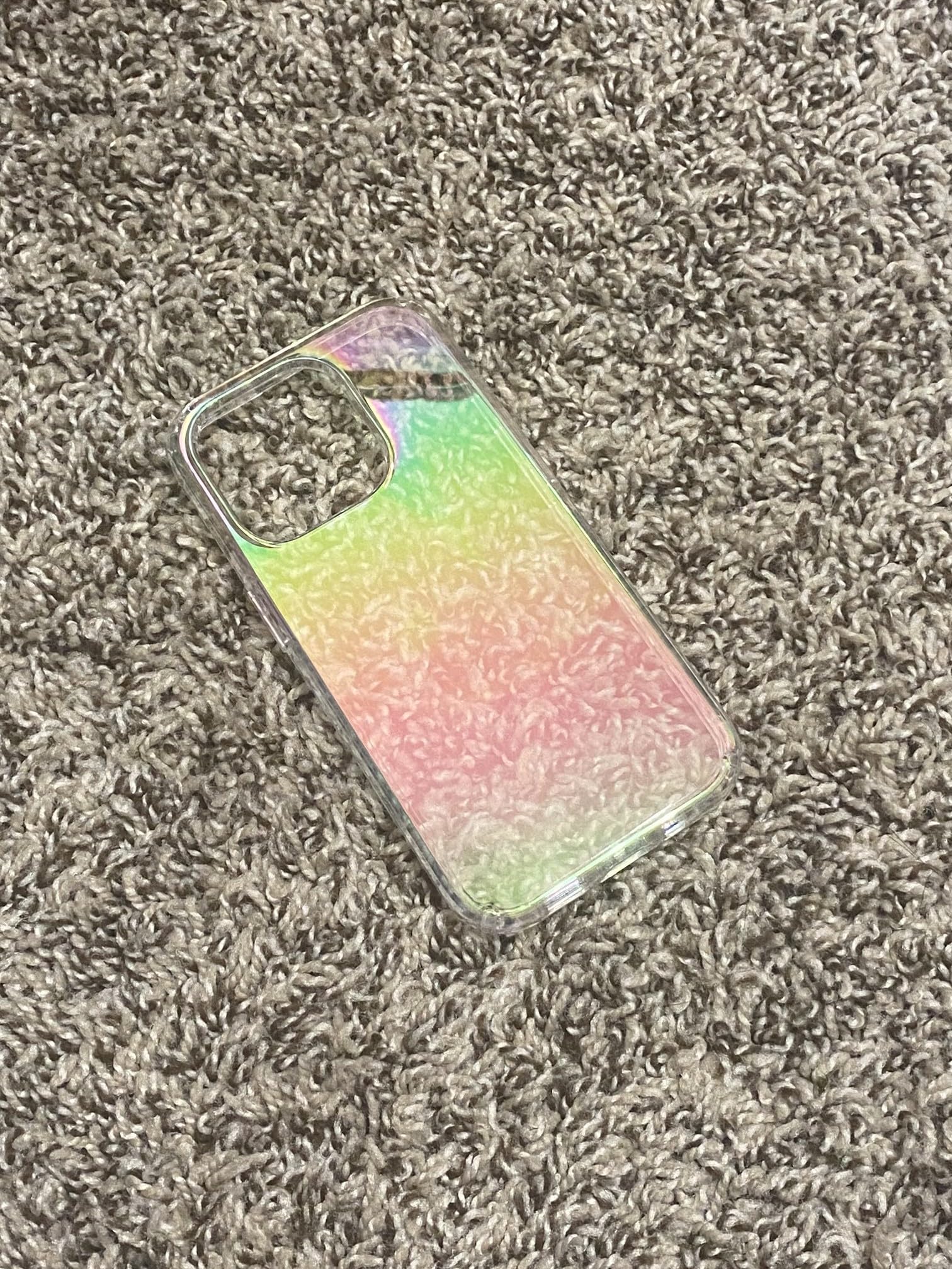 Blingy's iPhone 15 Pro Max Case 6.7 Inch - Fashion Reflective Sparkle Glitter Clear Phone Cover with Shockproof TPU+PC Protection (Rainbow Glitter) | Perfect for Night Out, Parties & Everyday Glam Style