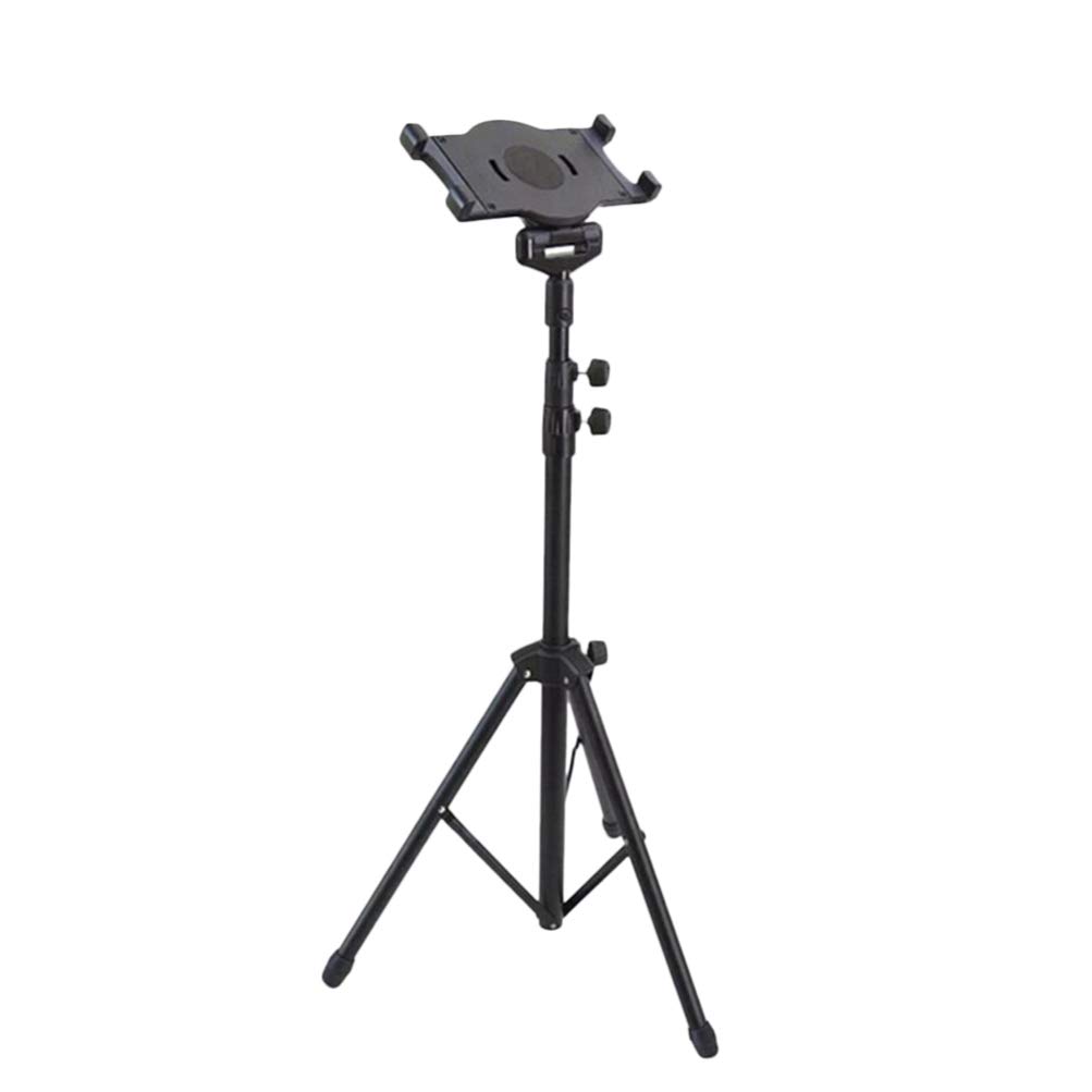 Uonlytech Adjustable Aluminum Alloy Phone & Tablet Tripod Stand - Black | Perfect for Video Calls, Live Streaming, Photography & Hands-Free Viewing