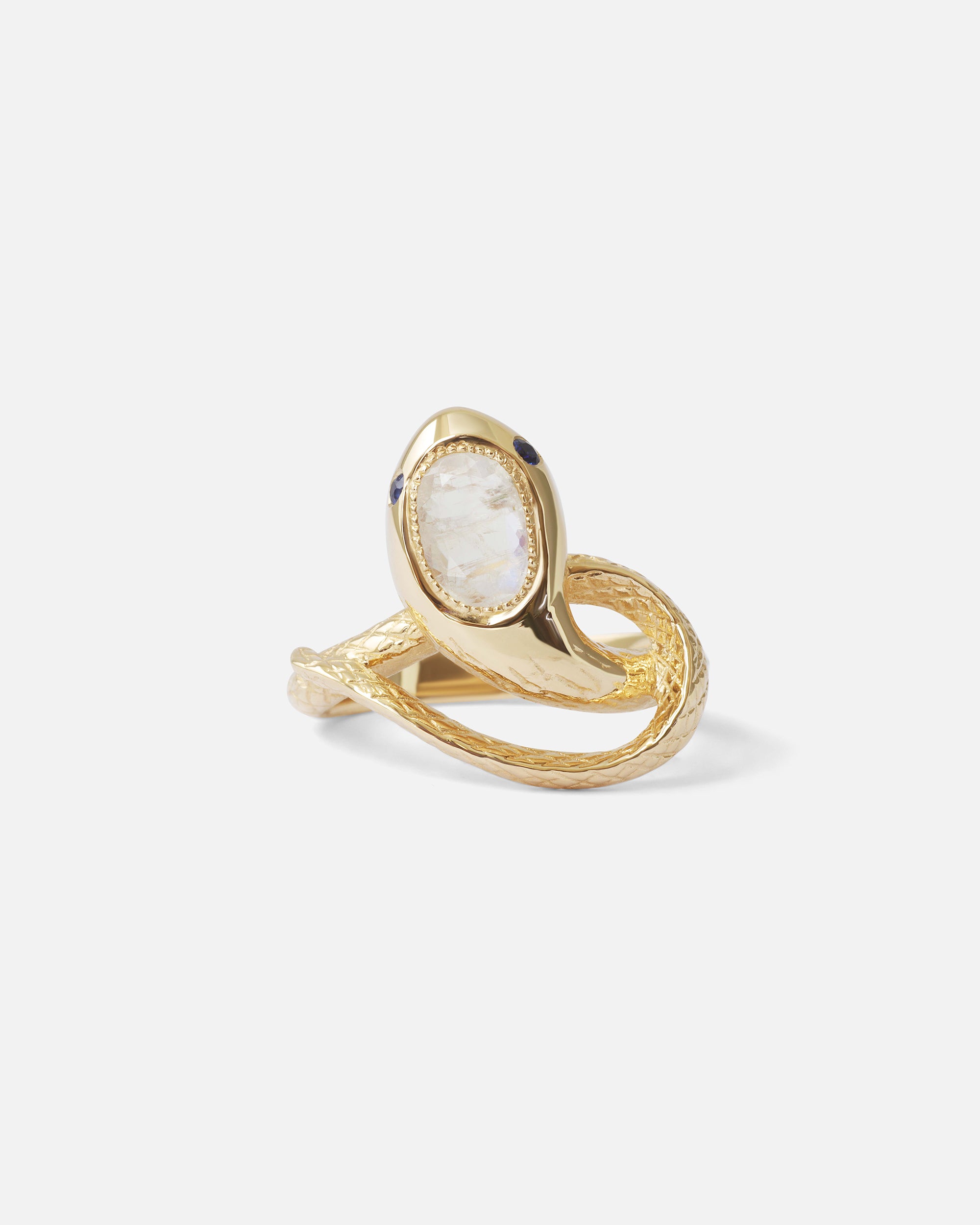 Ophidia Moonstone Ring for Women - Elegant Silver Jewelry for Everyday Wear, Gift Giving & Special Occasions