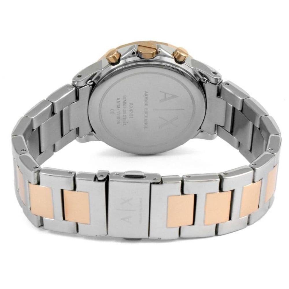 Armani Exchange AX4331 Women's Two-Tone Stainless Steel Chronograph Watch - Perfect for Business, Casual Wear & Special Occasions