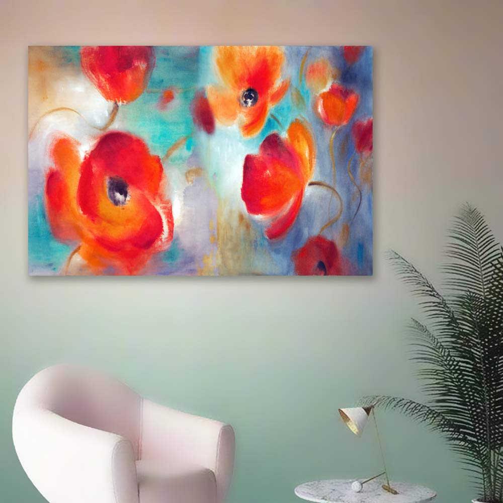 Wall26 Canvas Wall Art - Stunning Flower Giclee Painting for Bedroom, Living Room, Home Decor - 16x24 Inches - Perfect for Modern, Farmhouse & Boho Interior Design