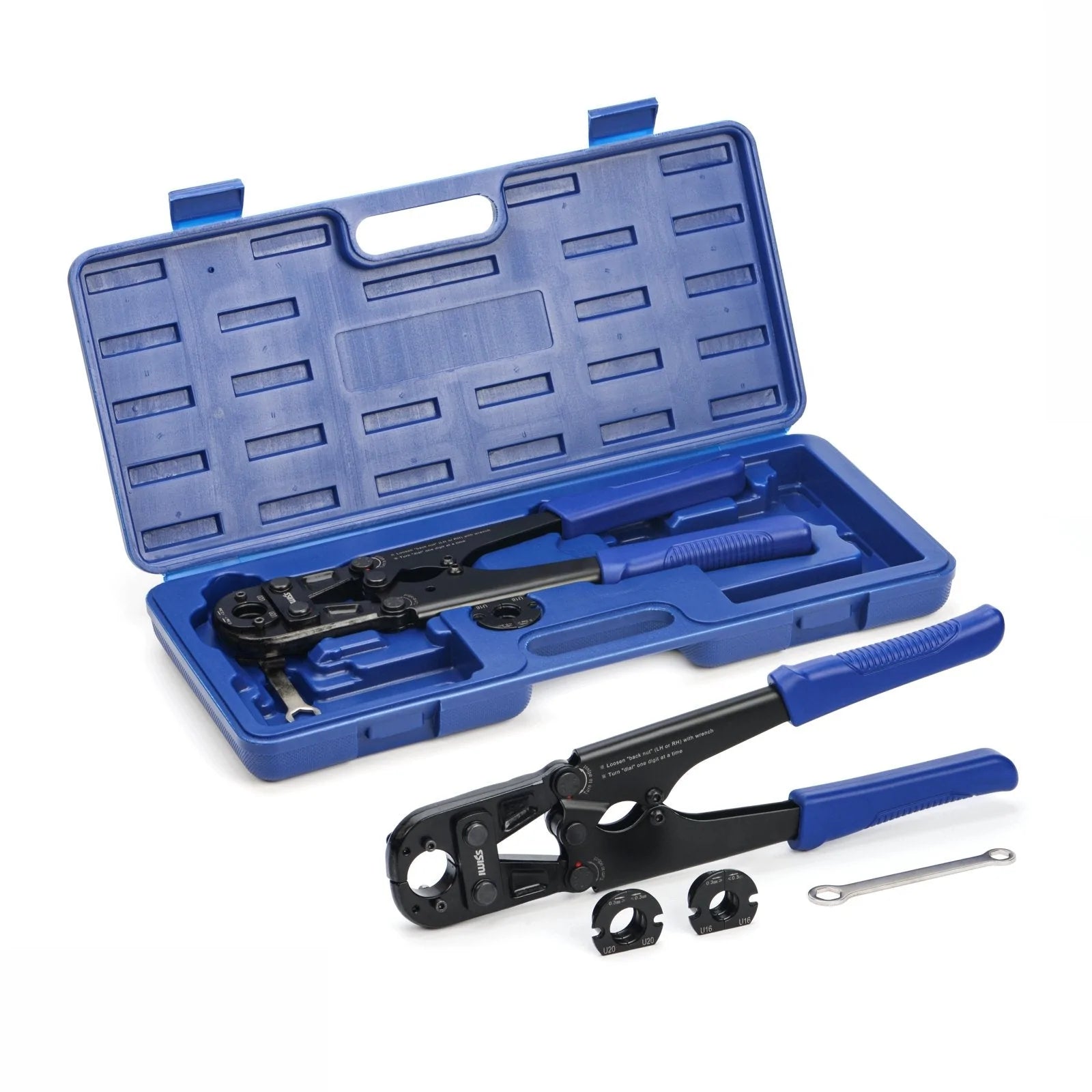 IWS 1620B Mini PEX Pipe Press Tool - Compact & Lightweight Plumbing Tool for Copper, PEX, and Plastic Pipes - Perfect for DIY Home Repairs, Plumbing Installations, and Tight Spaces