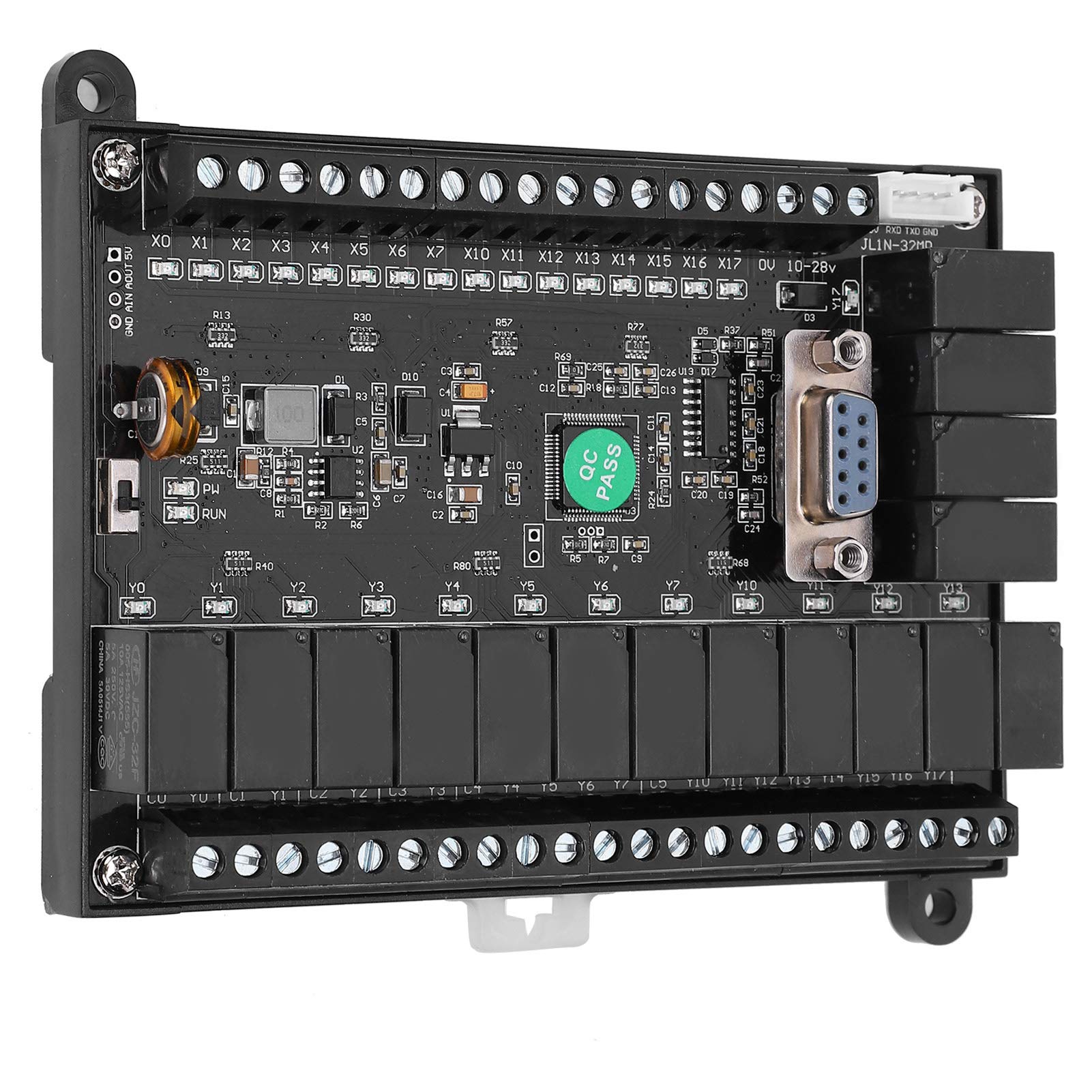 FX1N-32MR PLC Programmable Logic Controller - 32 Input/Output Relay Module, DC 10-28V Motor Control Panel for Industrial Automation, HVAC Systems & Manufacturing Equipment