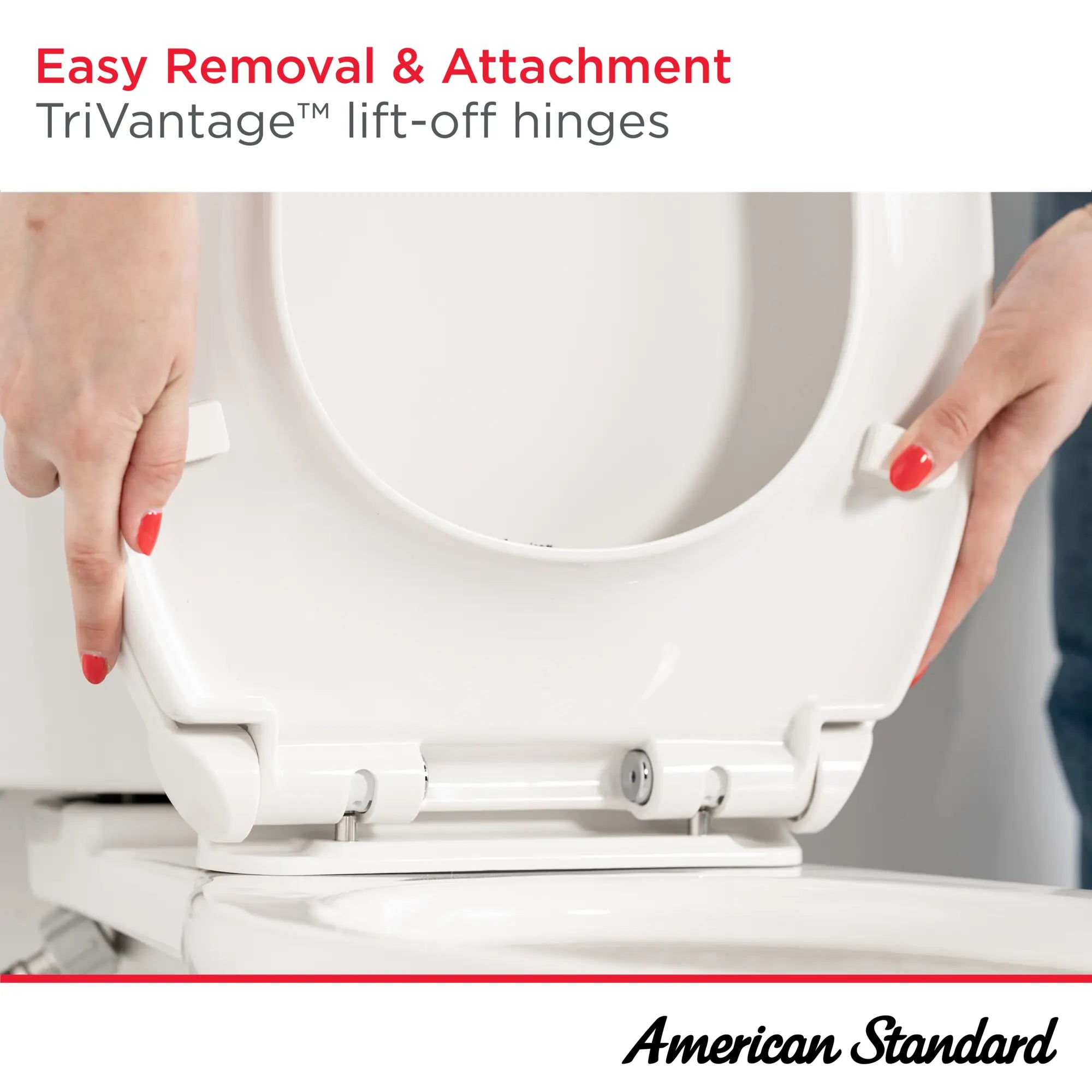 Contemporary Slow Close & Easy Lift Off Elongated Toilet Seat for VorMax® CleanCurve® Style Rims - Soft Close Hinges, Universal Fit for Most Elongated Toilets, Perfect for Modern Bathrooms & Home Renovations