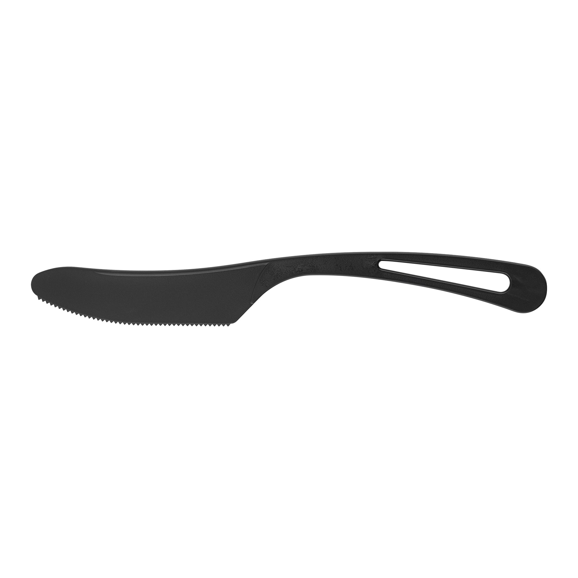 Eco-Friendly Basic Nature Black CPLA Compostable Plastic Knives – Heat Resistant, 7.5 Inch, 250 Count Box – Perfect for Parties, Picnics & Sustainable Dining