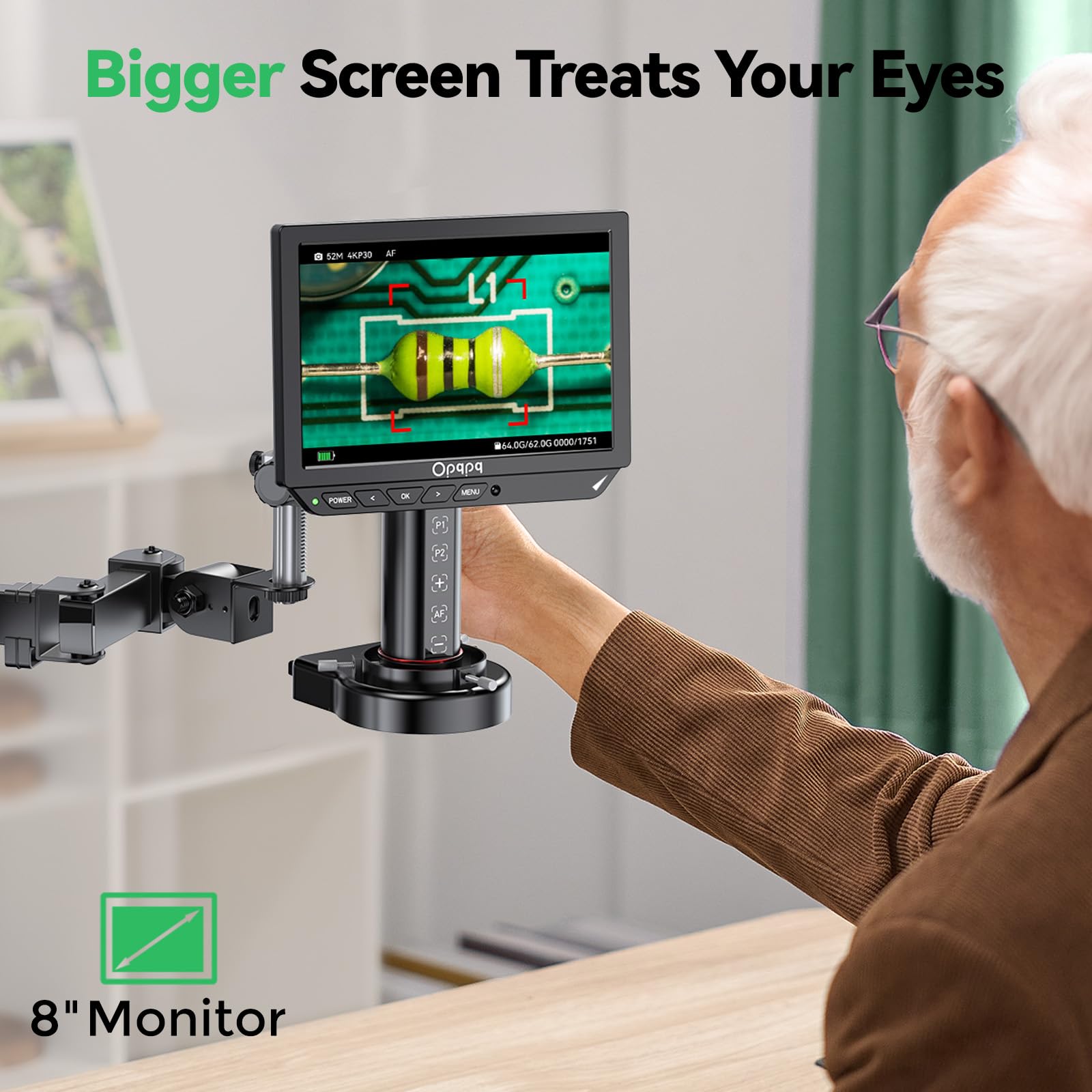 4K Auto-Focus Digital Microscope with Flexible Arm & Helping Hands Station - 8