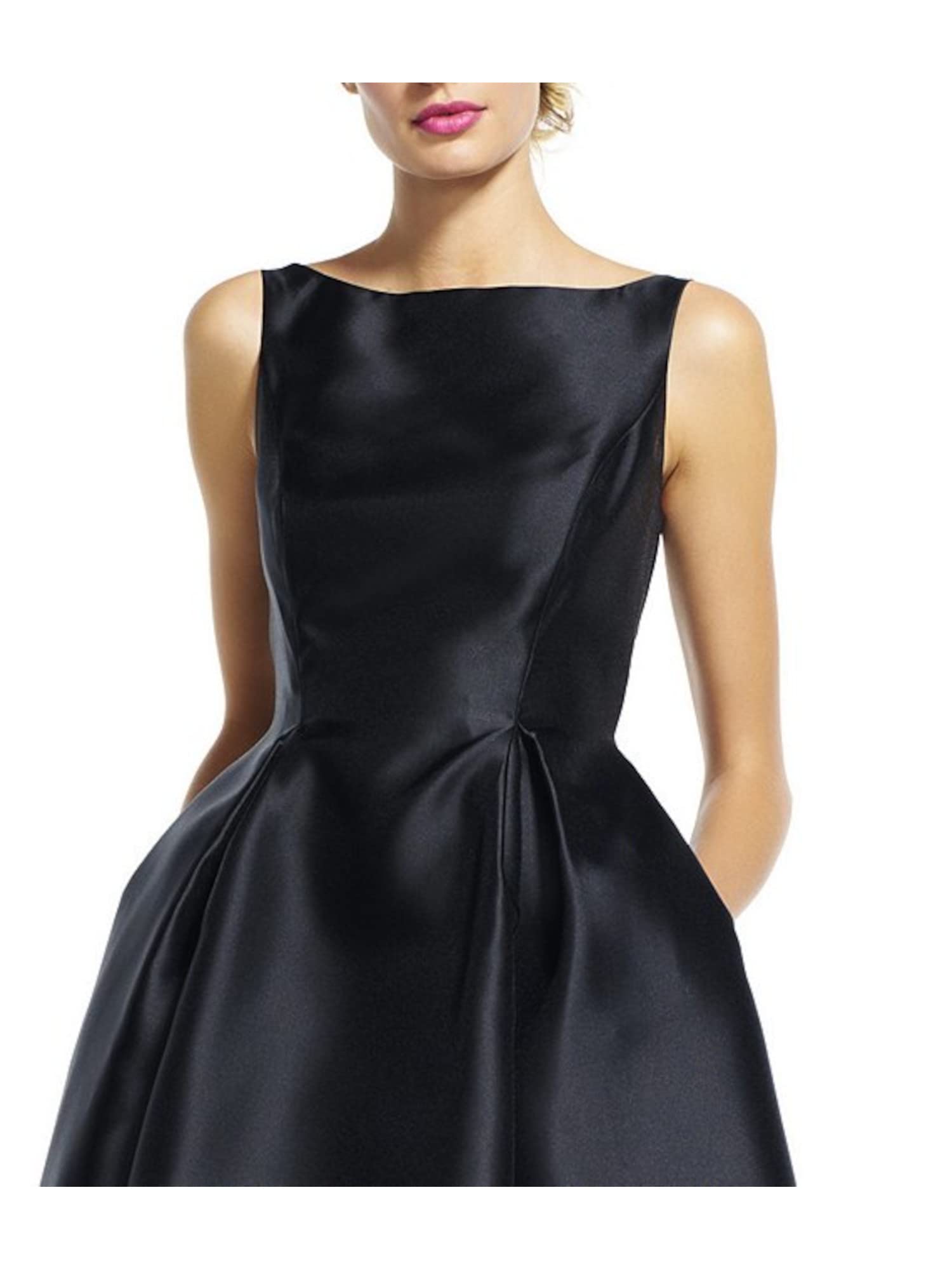 Adrianna Papell Women's Sleeveless V-Back Cocktail Dress for Evening Parties, Weddings & Special Occasions | Elegant Midi Dress for Night Out & Formal Events
