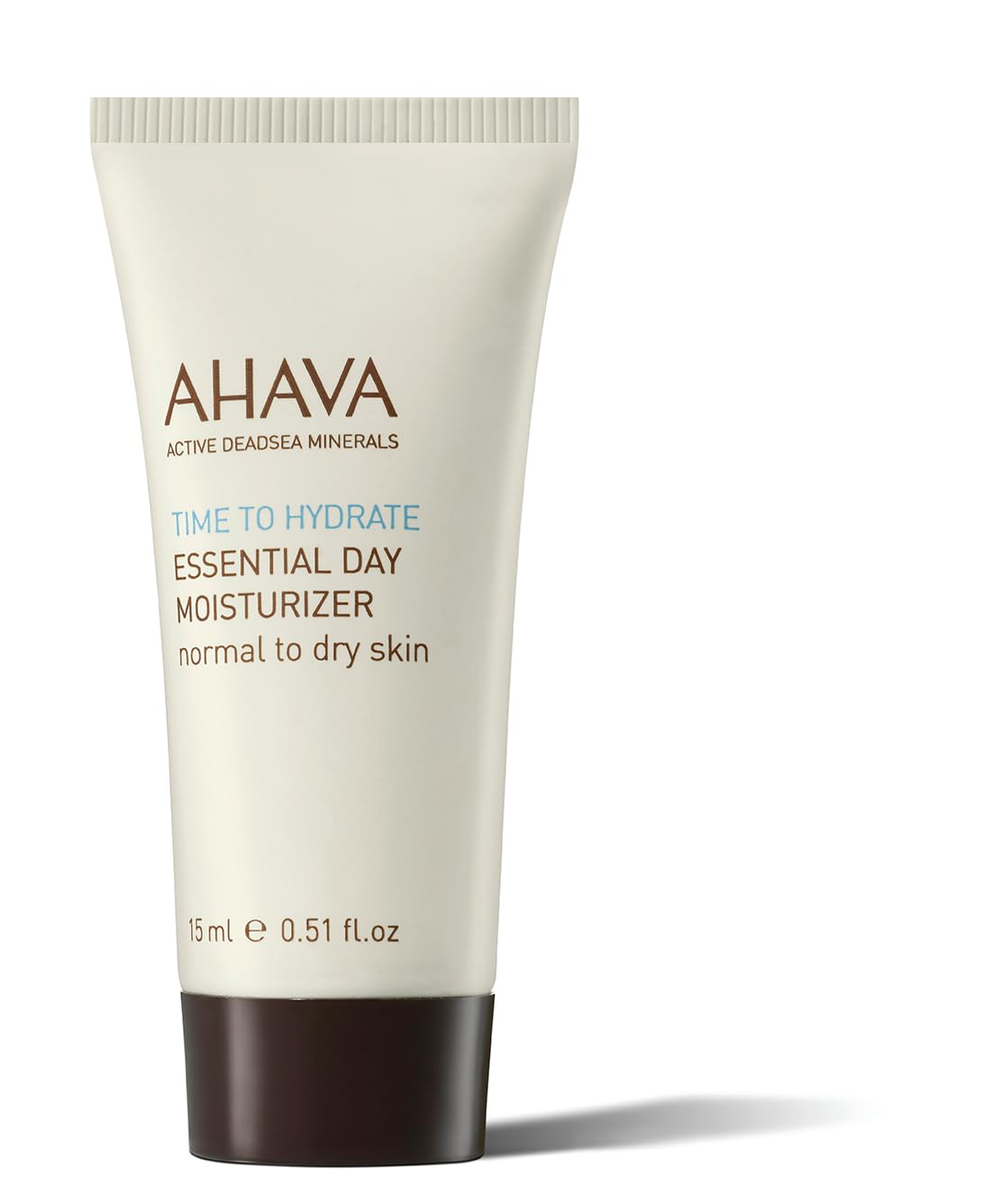 AHAVA Essential Day Moisturizer for Normal to Dry Skin - Daily Hydrating Facial & Neck Cream with Anti-Aging & Smoothing Effects, Enriched with Osmoter, Aloe Vera, Allantoin & Vitamin E, 0.51 fl.oz - Perfect for Daily Skincare Routine and Travel