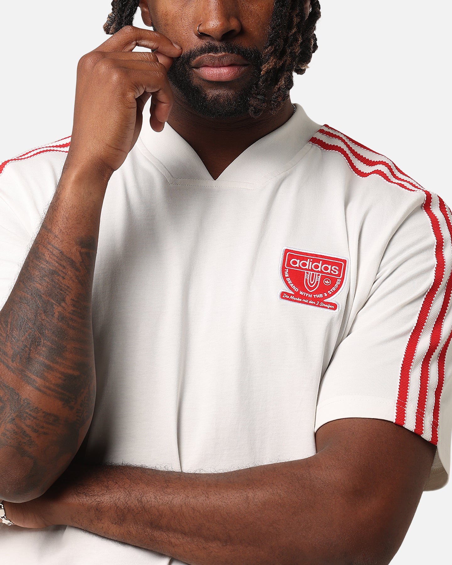 Adidas Graphic T-Shirt for Men - Soft Cotton Short Sleeve Tee with Stylish Print - Perfect for Casual Wear, Gym & Street Fashion | Cloud White