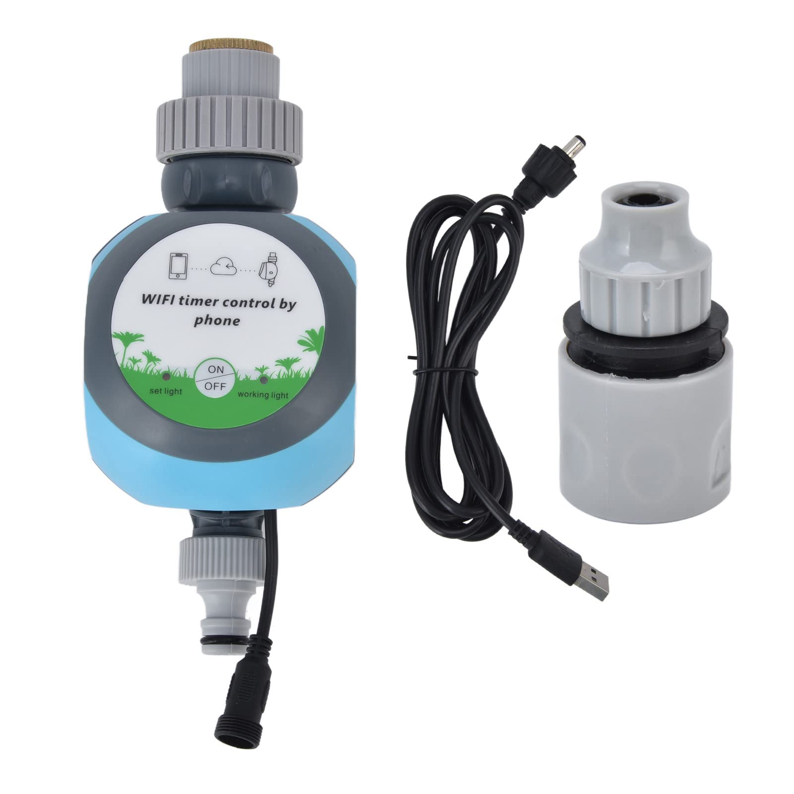 Smart WiFi & Bluetooth Sprinkler Timer - Programmable Hose Faucet Timer with Mobile App Control for Drip Irrigation, Lawn & Garden Watering System | Perfect for Patio, Farm & Outdoor Plant Care