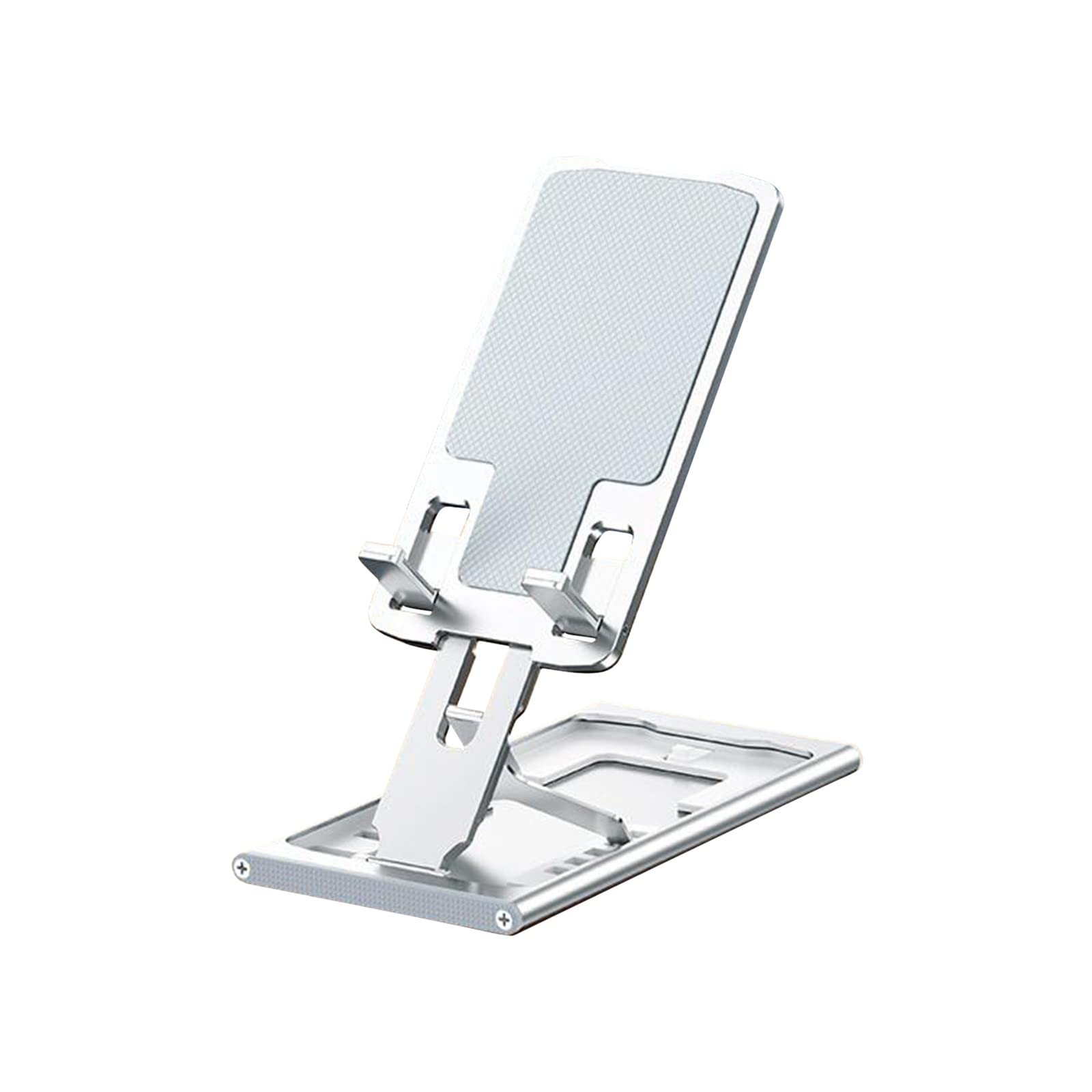 Portable Adjustable Metal Phone & Tablet Stand - Foldable, Telescopic Holder for Mobile Devices - Perfect for Desk, Car, and Travel Use