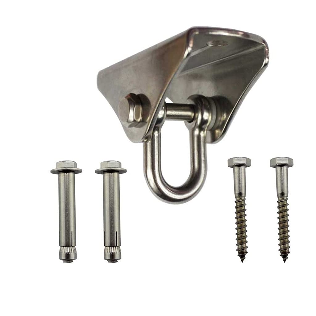 2PCS Heavy Duty Swing Hangers with Bolts - Ceiling Mount Suspension Hooks for Wooden Playground, Porch, Indoor & Outdoor Seats, Yoga Gym - Perfect for Backyard Swings, Hammocks, and Fitness Equipment (Size B)