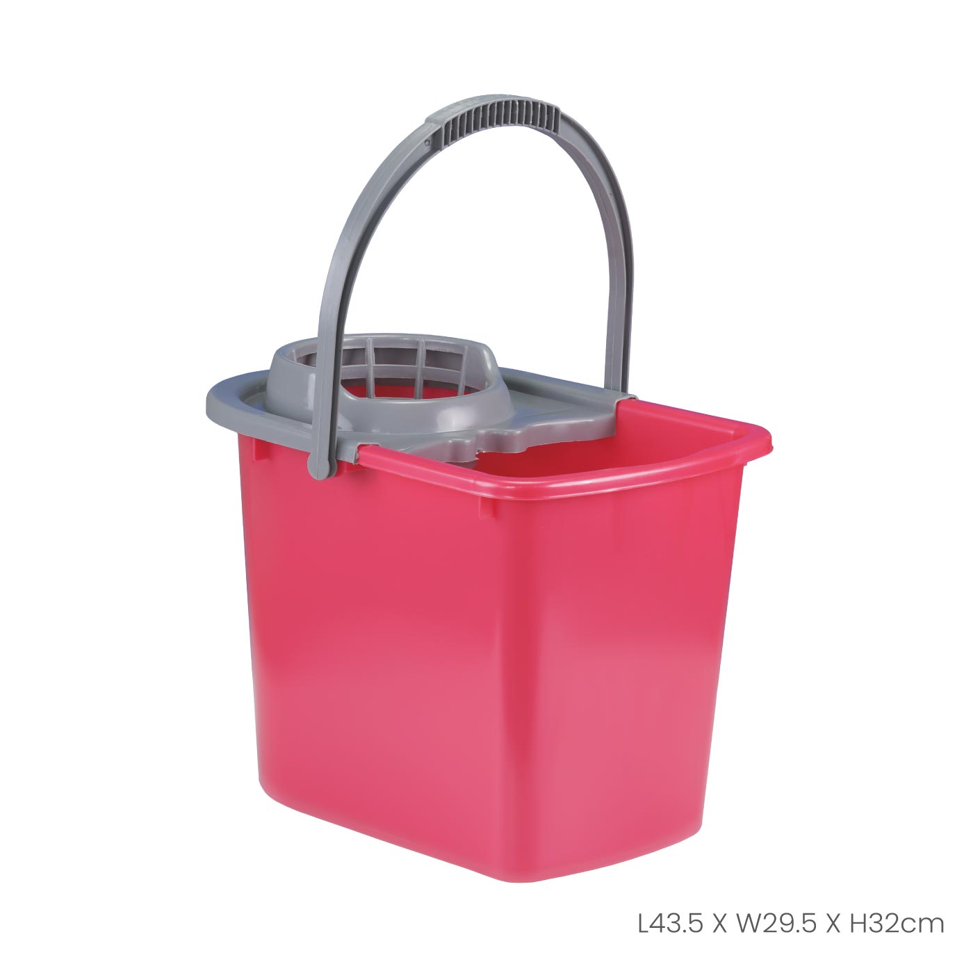 Moppy Pail with Wheels - Medium Size (7007) - Durable Rolling Trash Can for Home, Office, and Outdoor Use