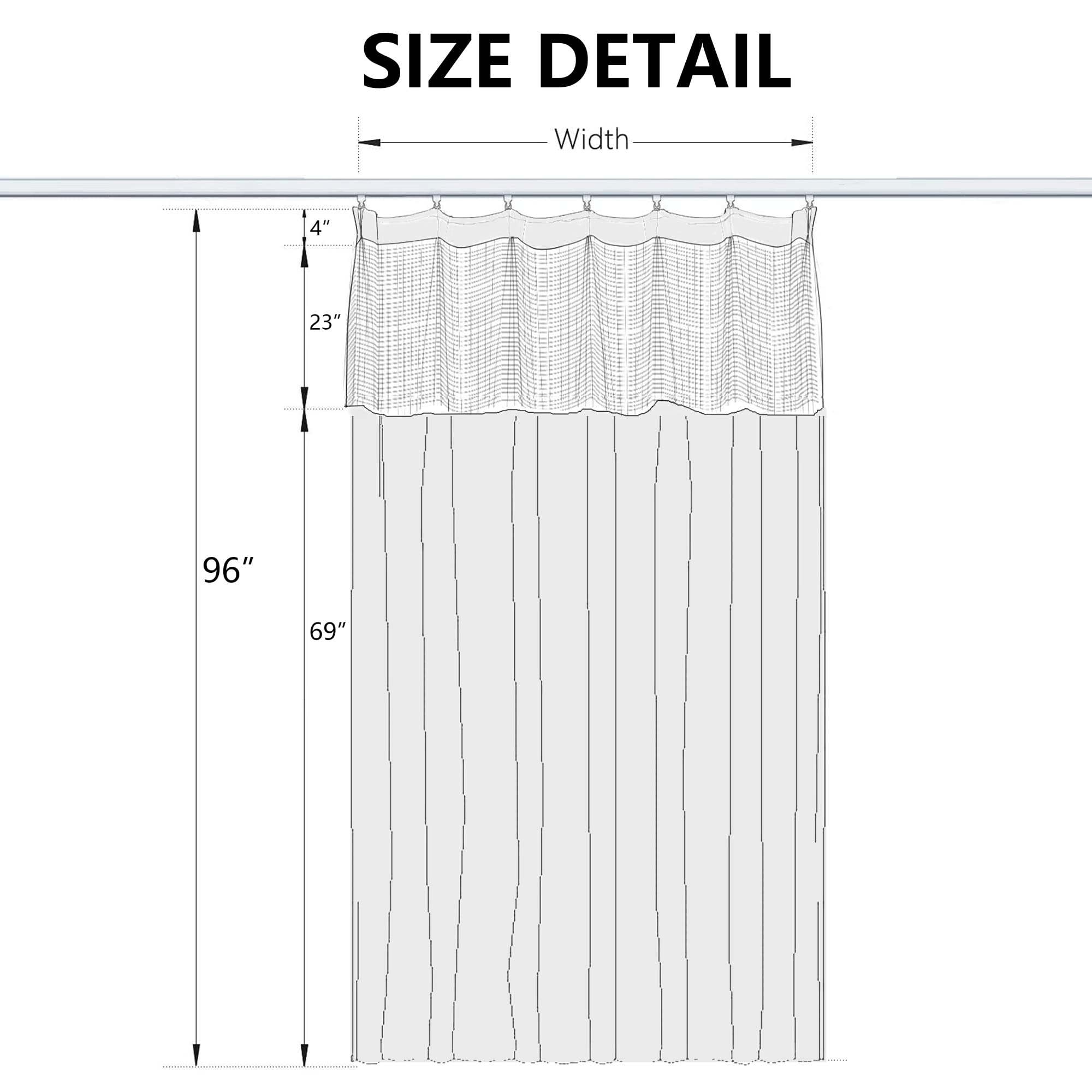 Flame Retardant Hospital Privacy Curtain - 15x8FT Medical Room Divider for Clinics, Labs & Schools | Beige Cubicle Curtain for Patient Privacy & Infection Control | Ideal for Healthcare Facilities & Emergency Rooms