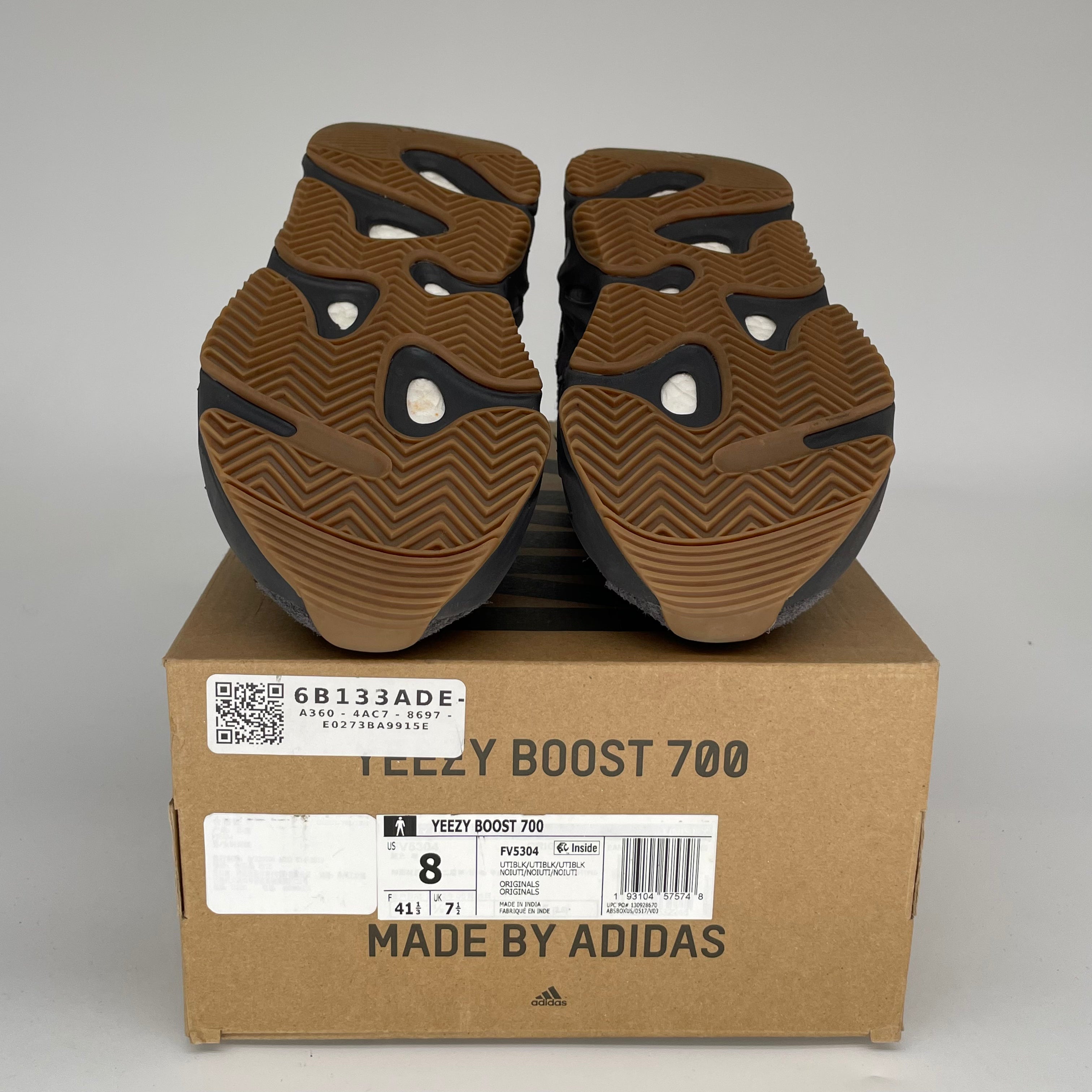 Adidas Yeezy 700 Utility Black Men's Sneakers - Size 8 (FV5304) | Comfortable Running Shoes for Casual Wear & Street Style