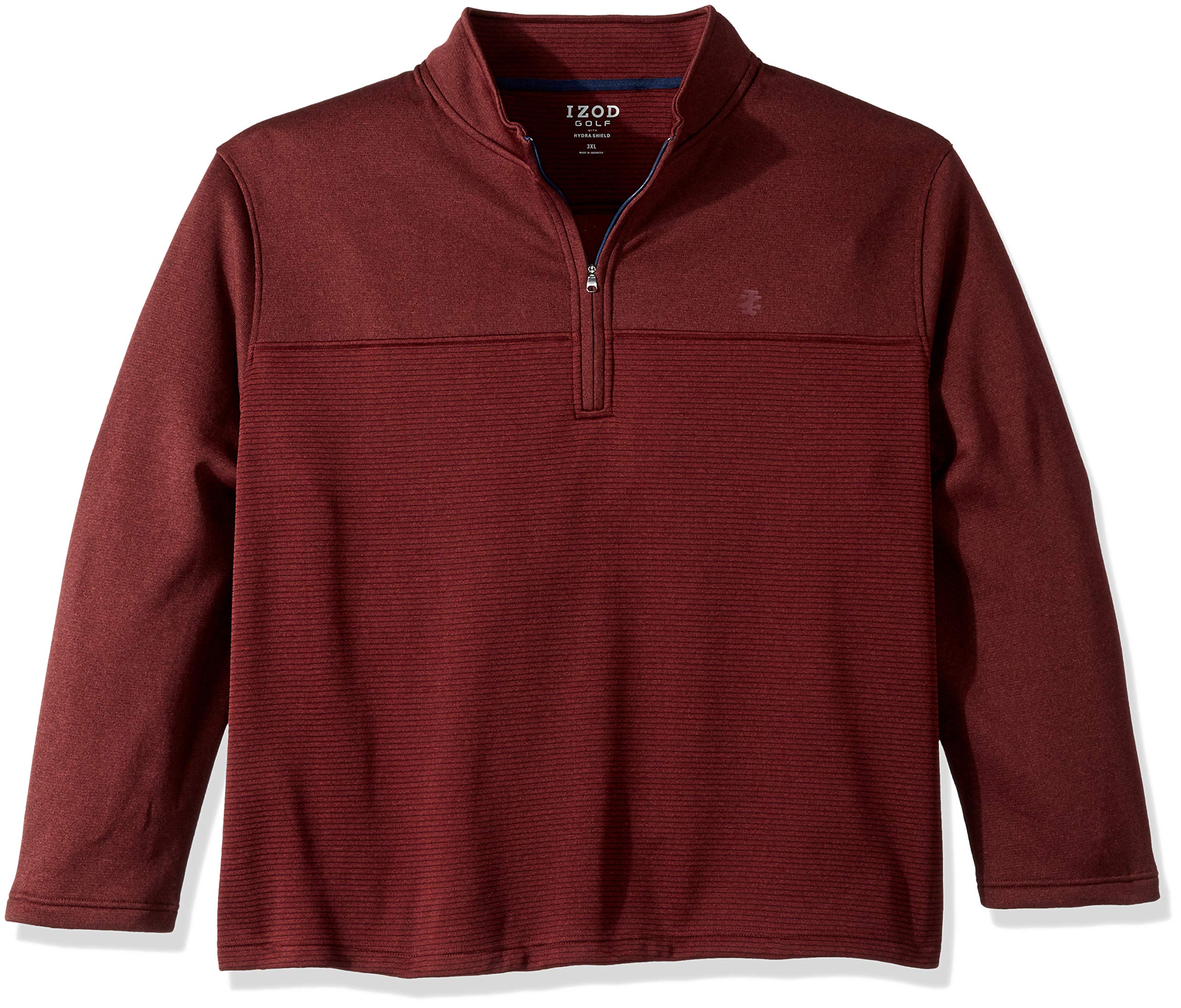 IZOD Men's Big & Tall Waterproof 1/4 Zip Golf Pullover - Lightweight & Breathable for Outdoor Sports & Casual Wear