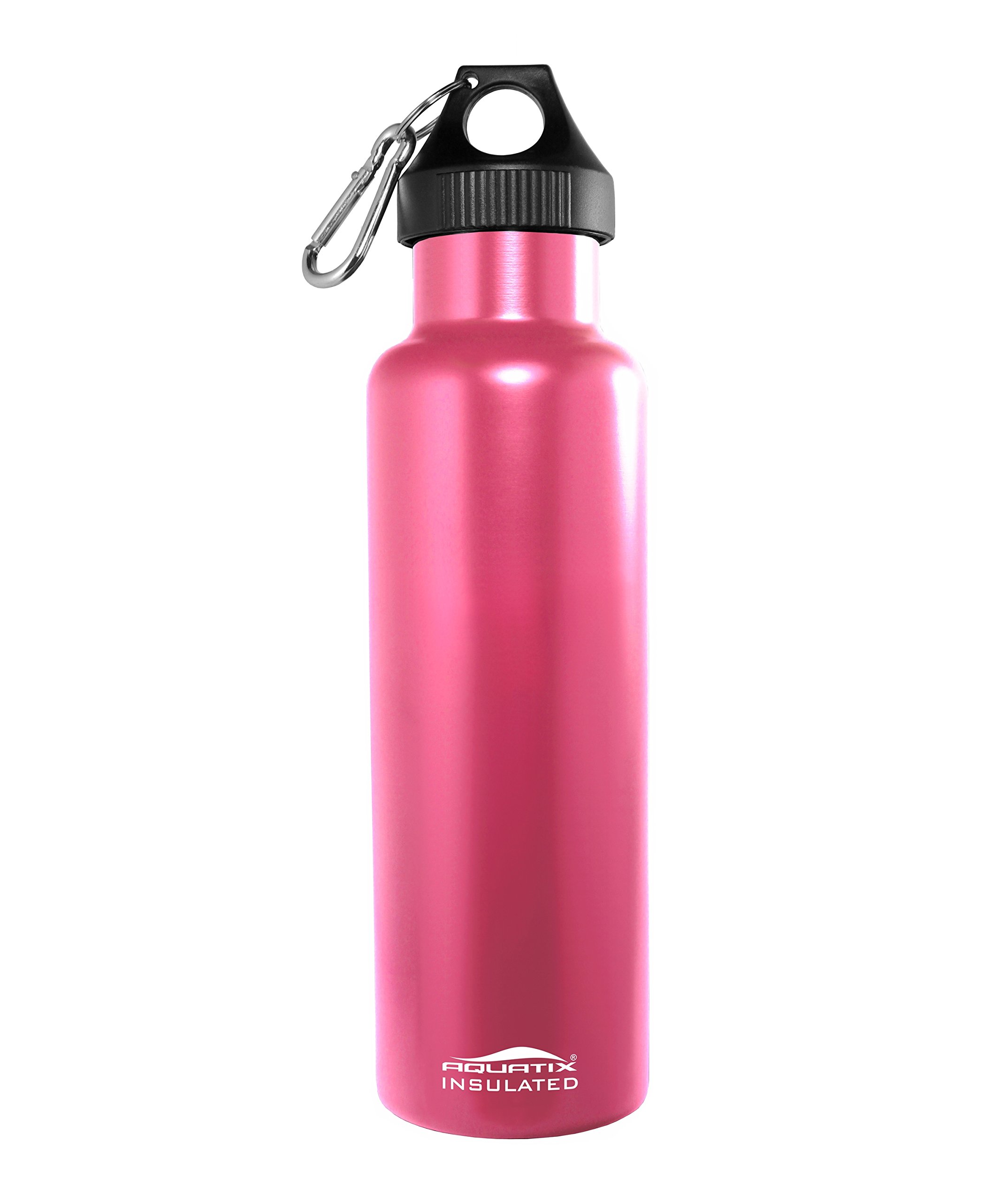Aquatix Big Mouth Water Bottle - 32oz BPA-Free Leak Proof Sports Water Bottle for Gym, Hiking & Outdoor Activities | Insulated Stainless Steel with Straw & Carry Handle
