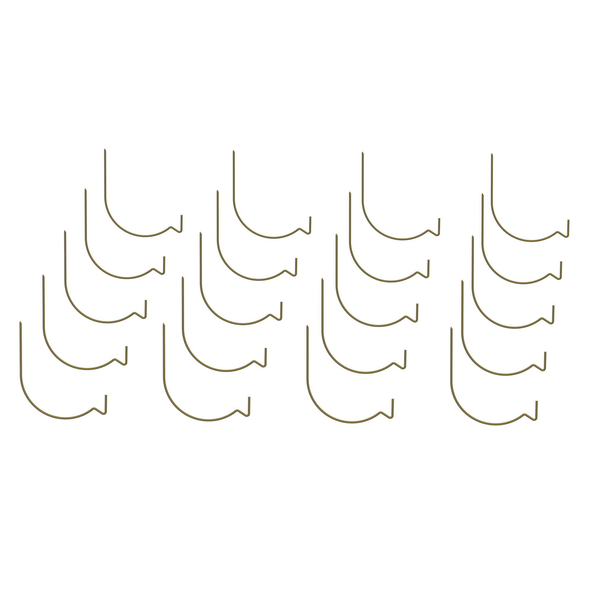 Lavish Home Heavy Duty Wall Hooks - 20 Pack Decorative Hanging Hooks for Shelves, Art, Mirrors, Frames & Planters - Easy Mount Home & Office Décor - Perfect for Living Room, Bedroom, Kitchen & Bathroom Organization