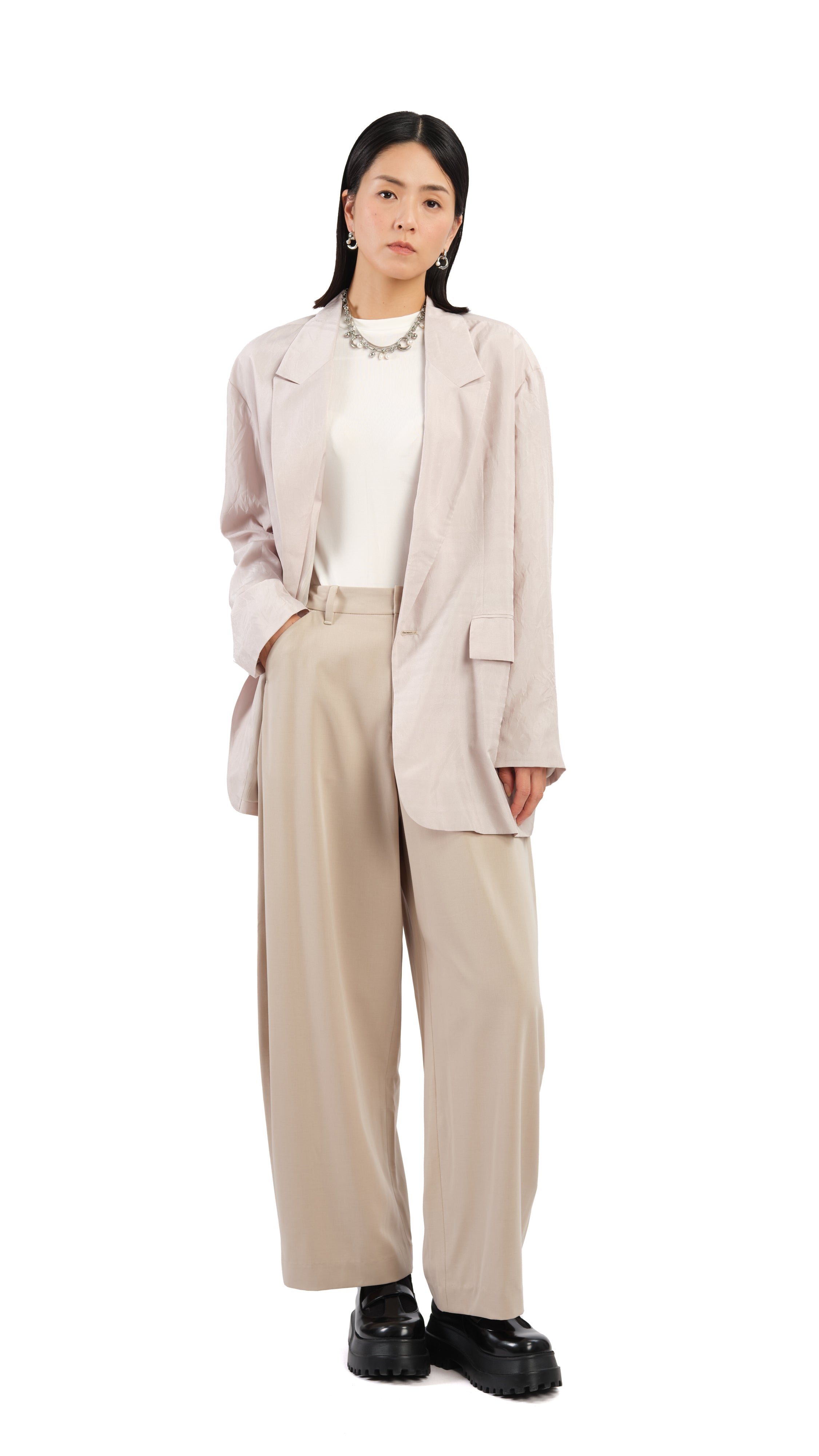 Women's Loose Fit Blazer Jacket - Casual Oversized Single Breasted Coat for Work Office & Everyday Wear | Comfortable Stretch Fabric for Business & Weekend Outfits
