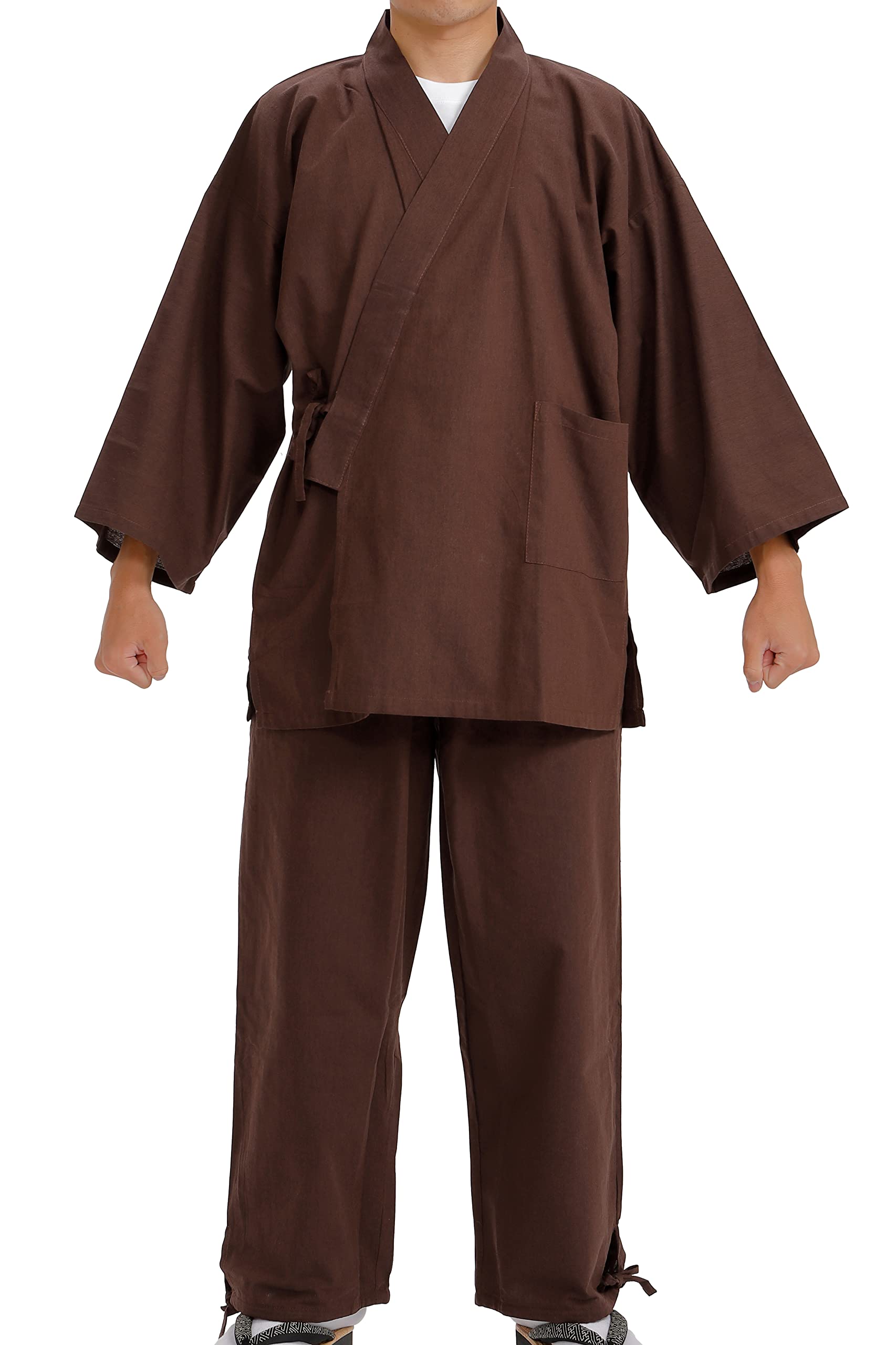 Edoten Samue Japanese Traditional Kimono Pajamas for Men & Women - Comfortable Cotton Loungewear for Yoga, Meditation and Home Relaxation